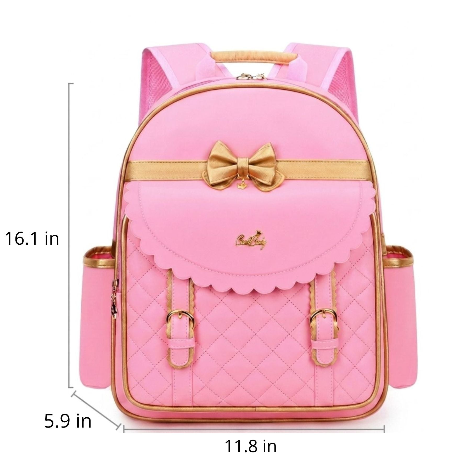 Quilted School Backpack for Girls | Large Capacity | Lightweight Nylon | Comfortable Fit