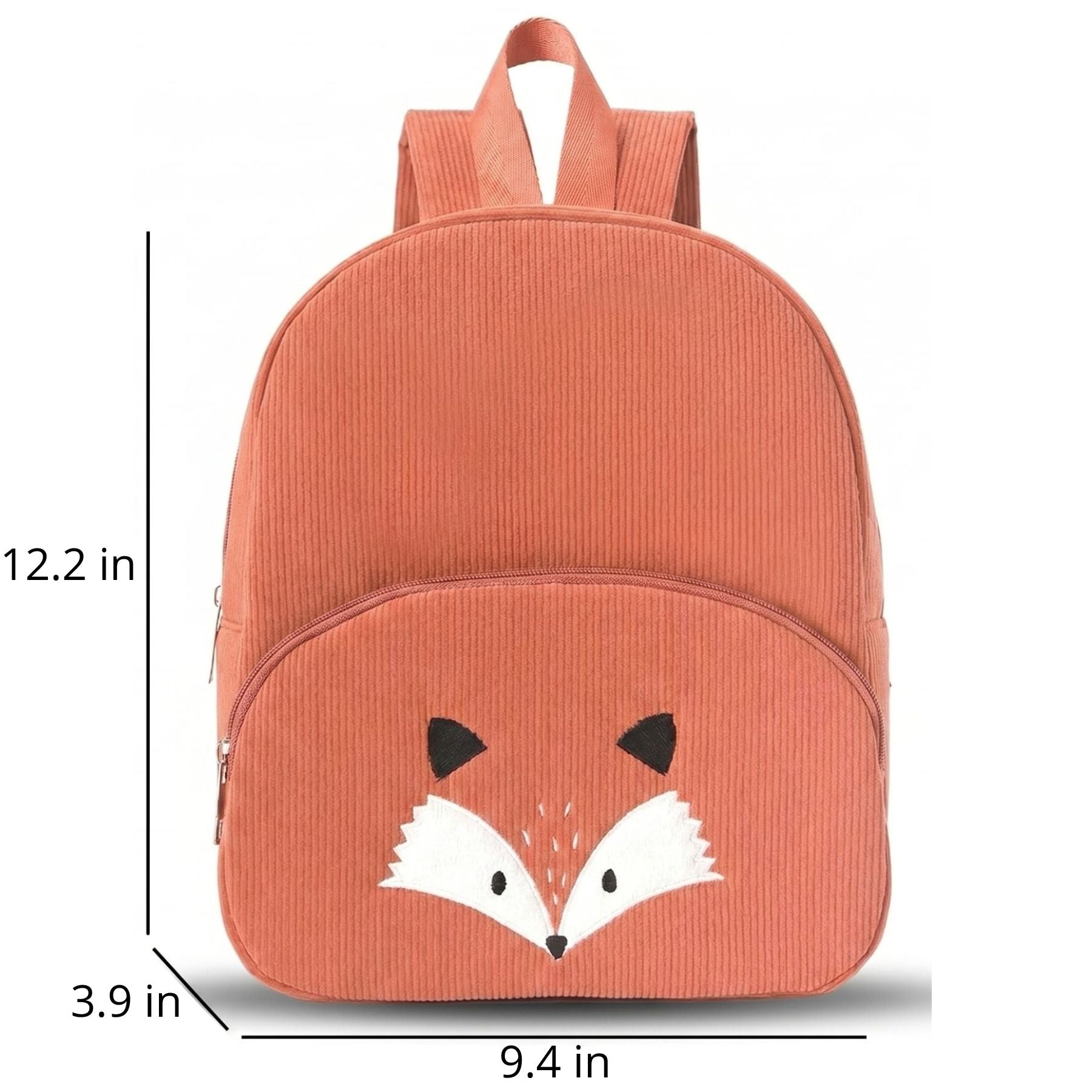 Fox Nursery Backpack | Comfortable Shoulder Straps | Durable Corduroy