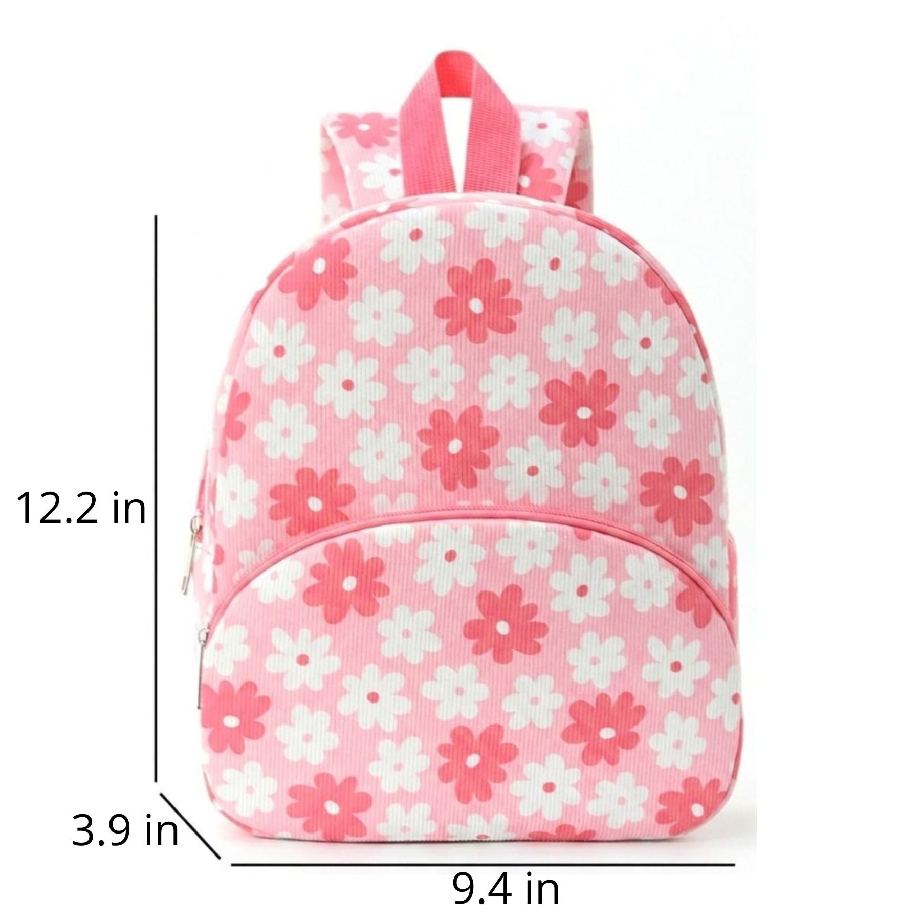 Floral Nursery Backpack | Comfortable Shoulder Straps | Corduroy
