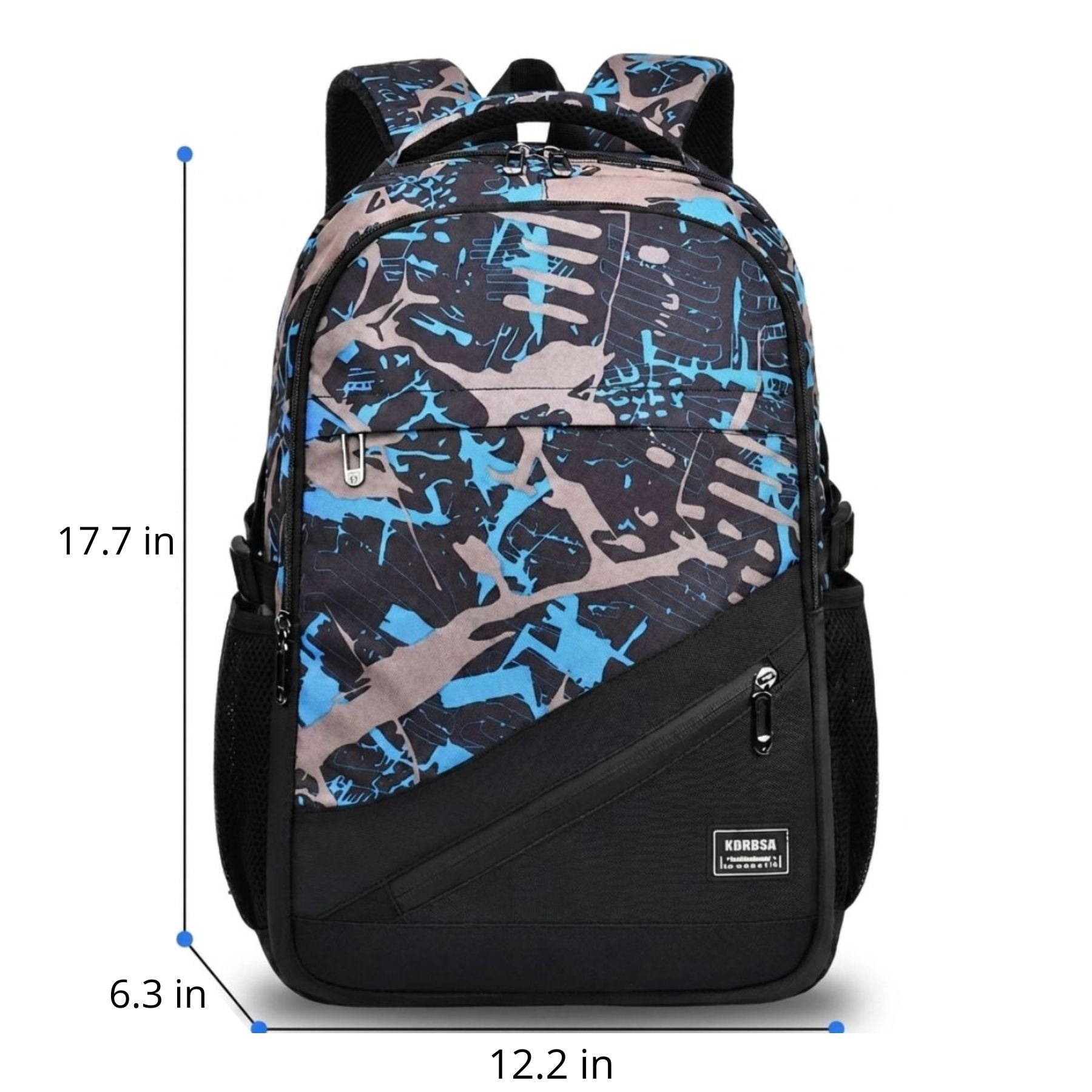 Boys' Streetwear School Backpack | Large Capacity | Waterproof Polyester