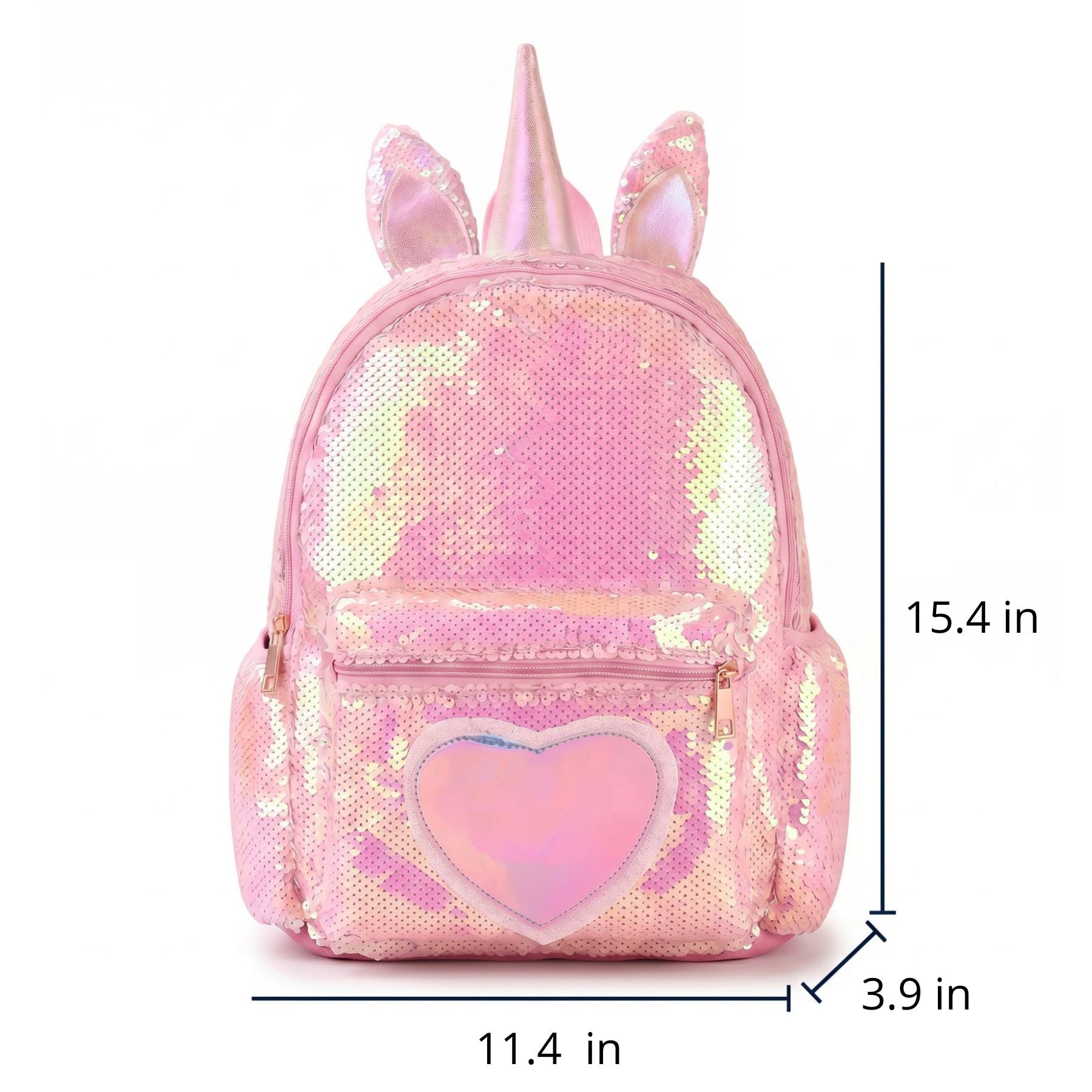 Personalised Reversible Sequin Unicorn Backpack | Large Capacity | Nursery & Primary School