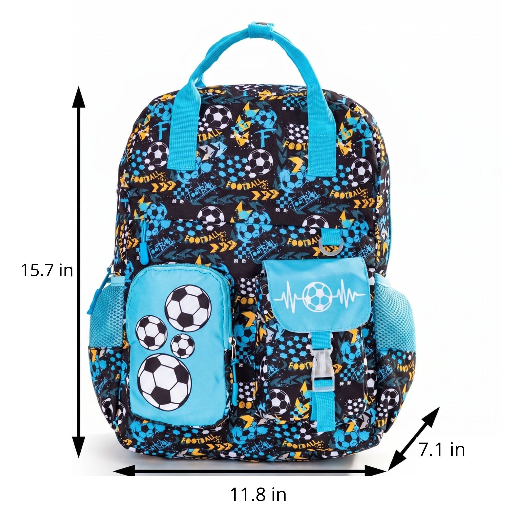 Boys' Football Backpack | Durable Oxford Fabric | Multiple Storage Compartments | Comfortable to Carry