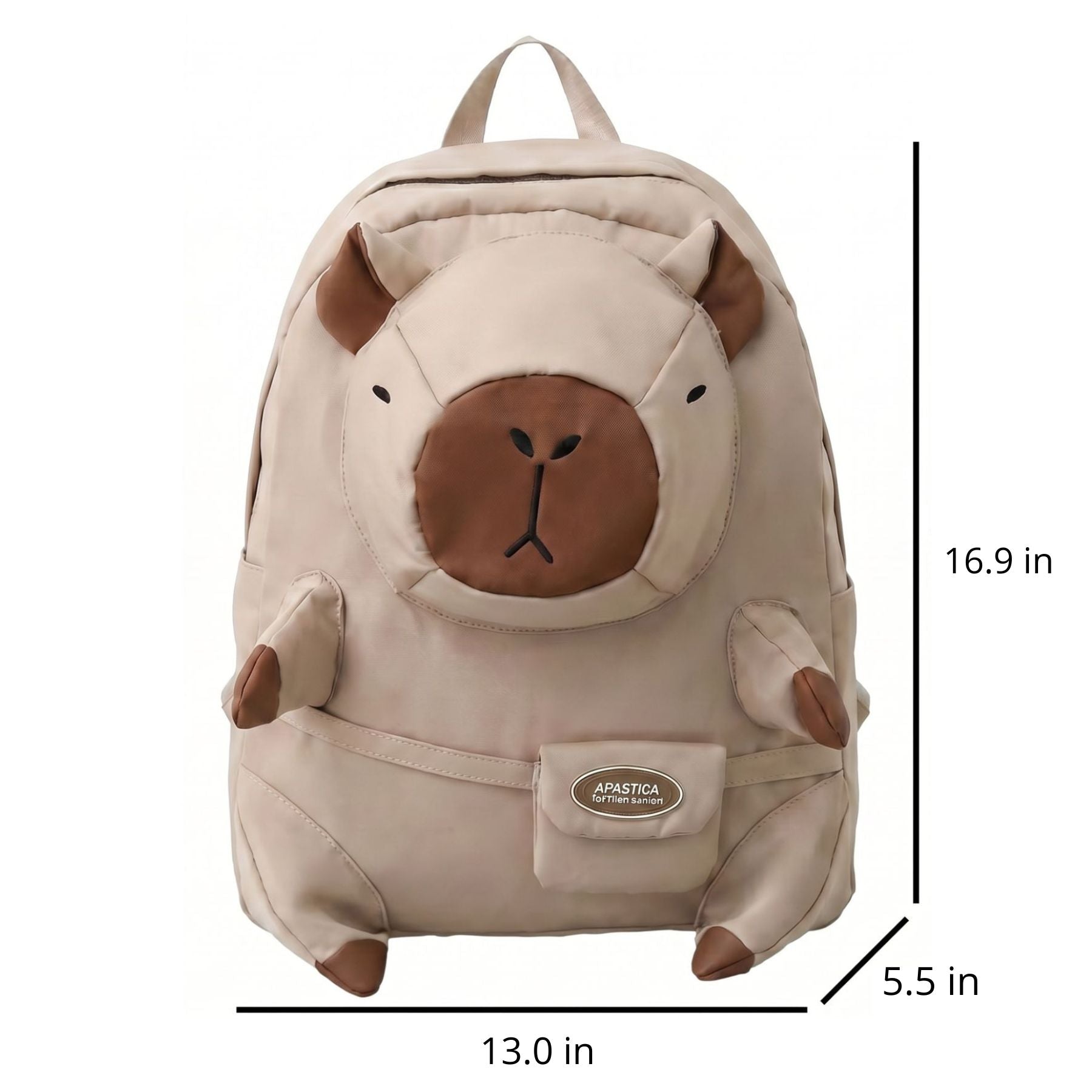Kawaii Capybara Backpack | Large Capacity | Lightweight Nylon