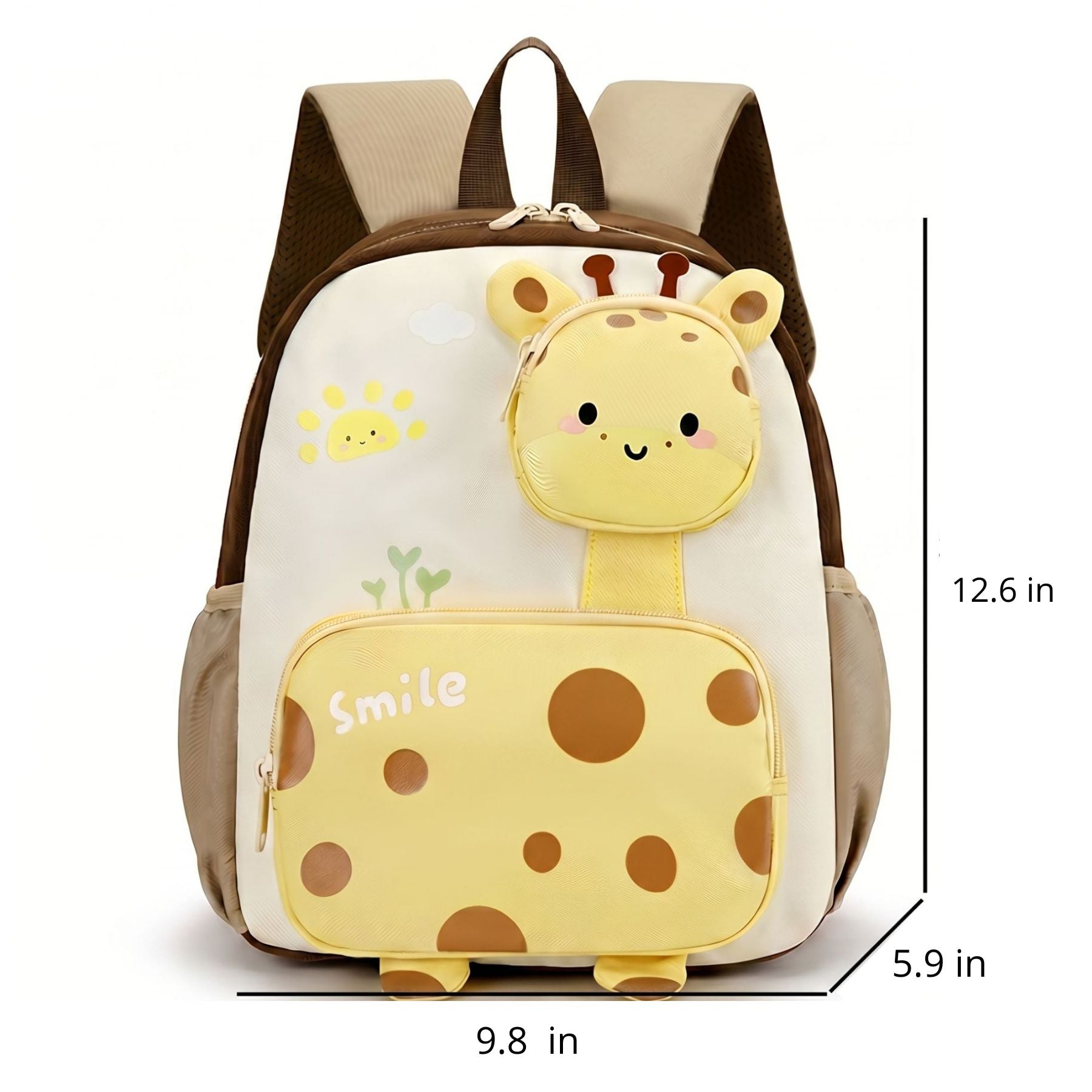 Kawaii Giraffe Nursery Backpack | Large Capacity | Durable Canvas Fabric