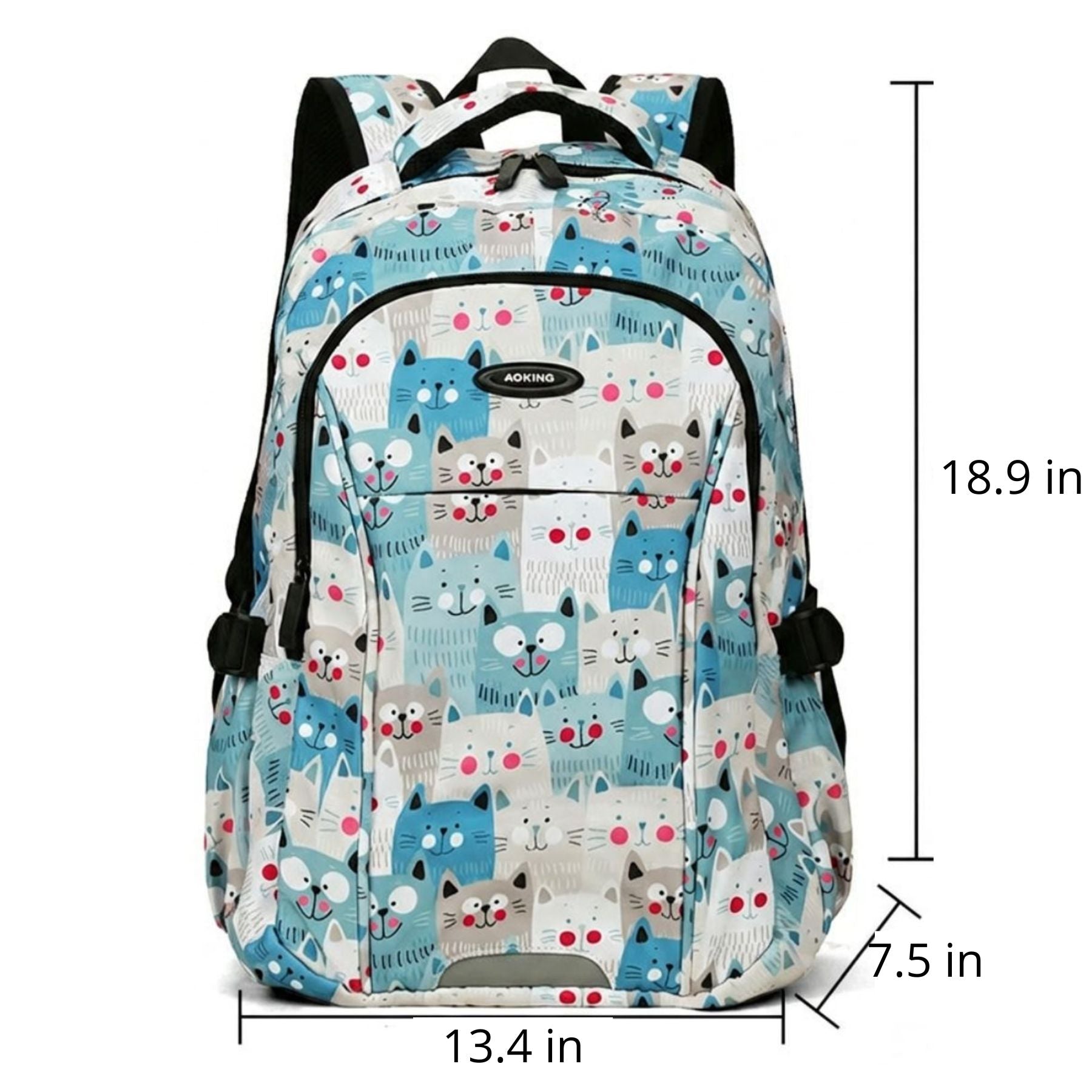 Cat Prikpack | Wnt Bacater-Resistant Polyester | Breathable Shoulder Straps