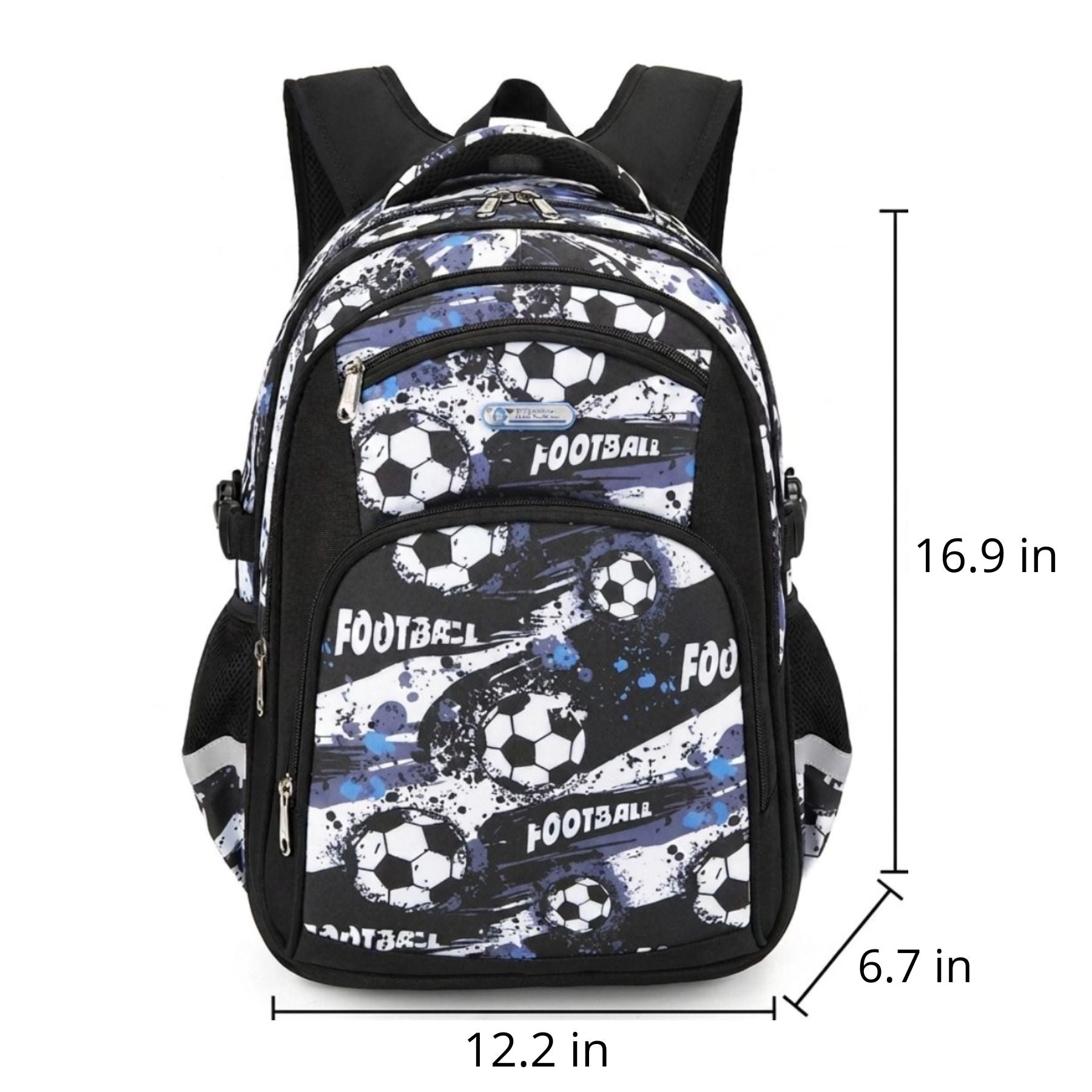 Boys' Football Backpack | Durable Oxford Fabric | Breathable Back | Large Capacity