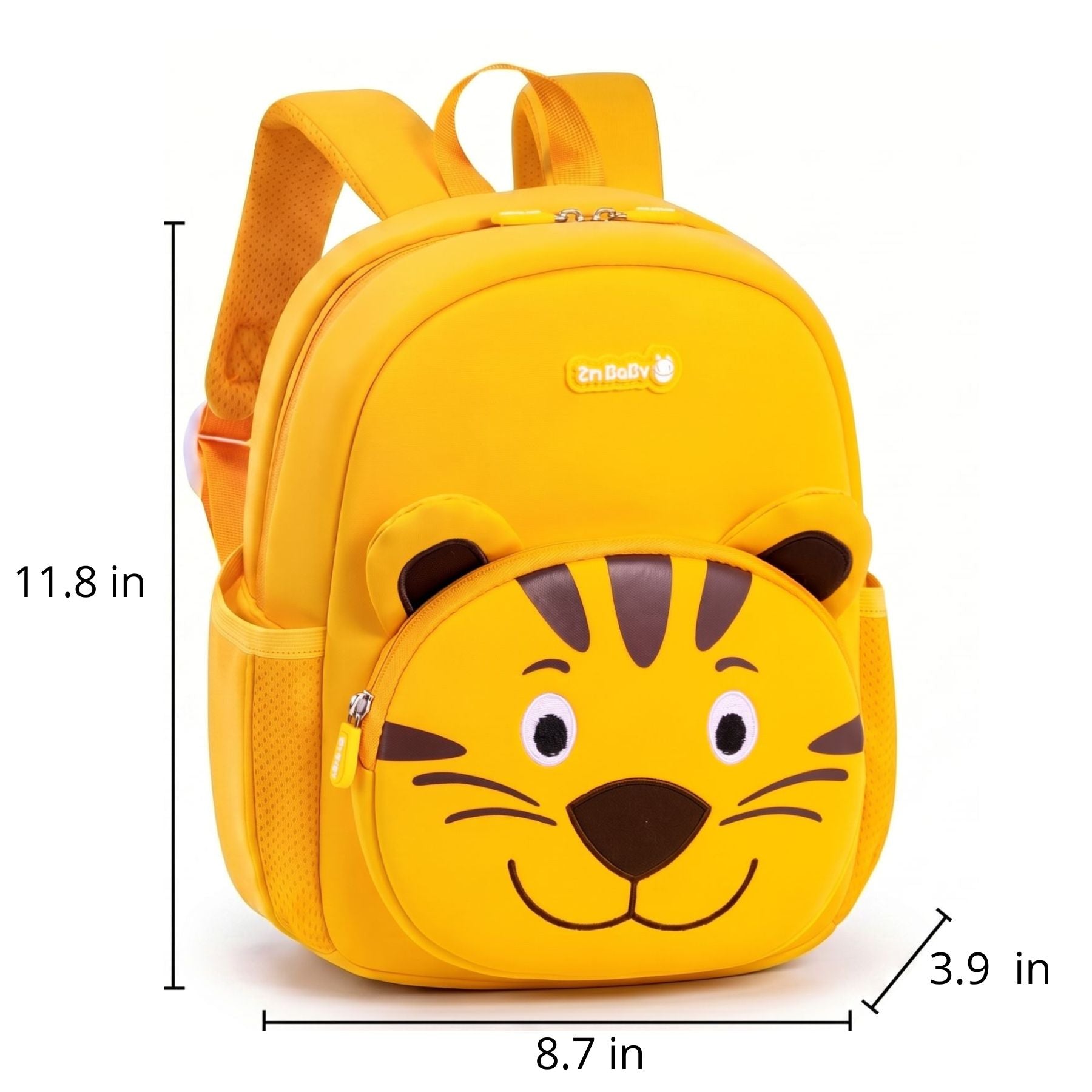 Yellow Tiger Nursery Backpack | Breathable Shoulder Straps | Lightweight Neoprene