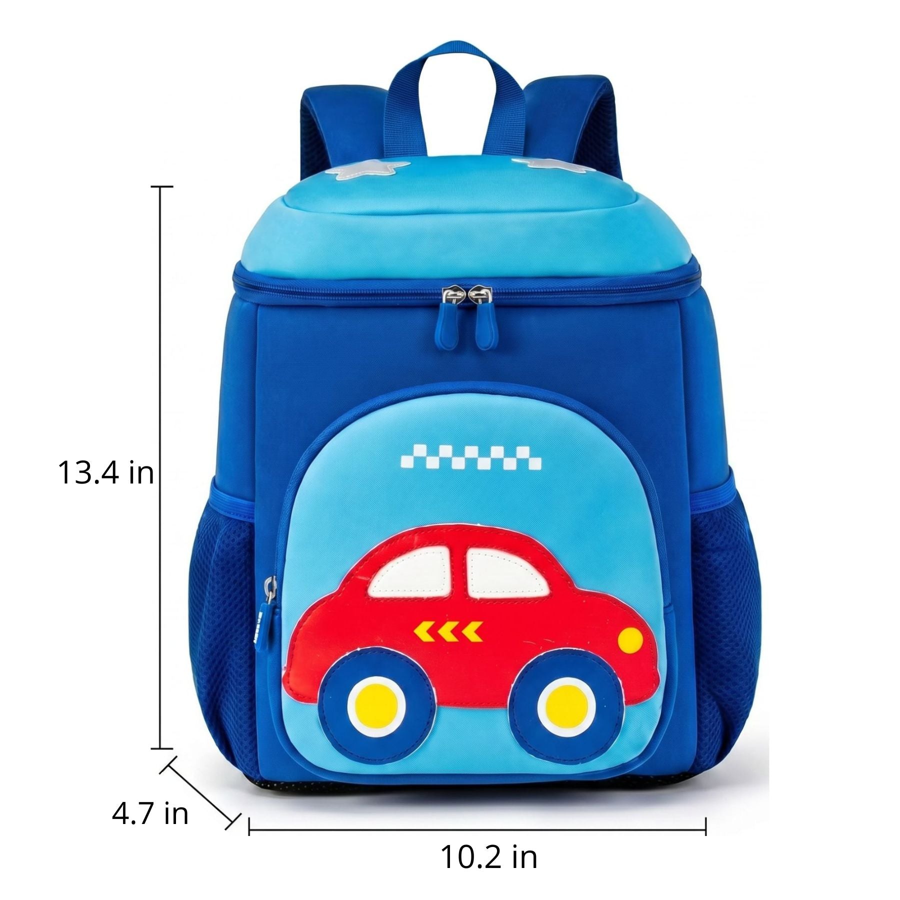 Blue Car Nursery Backpack | Multiple Compartments | Breathable Neoprene