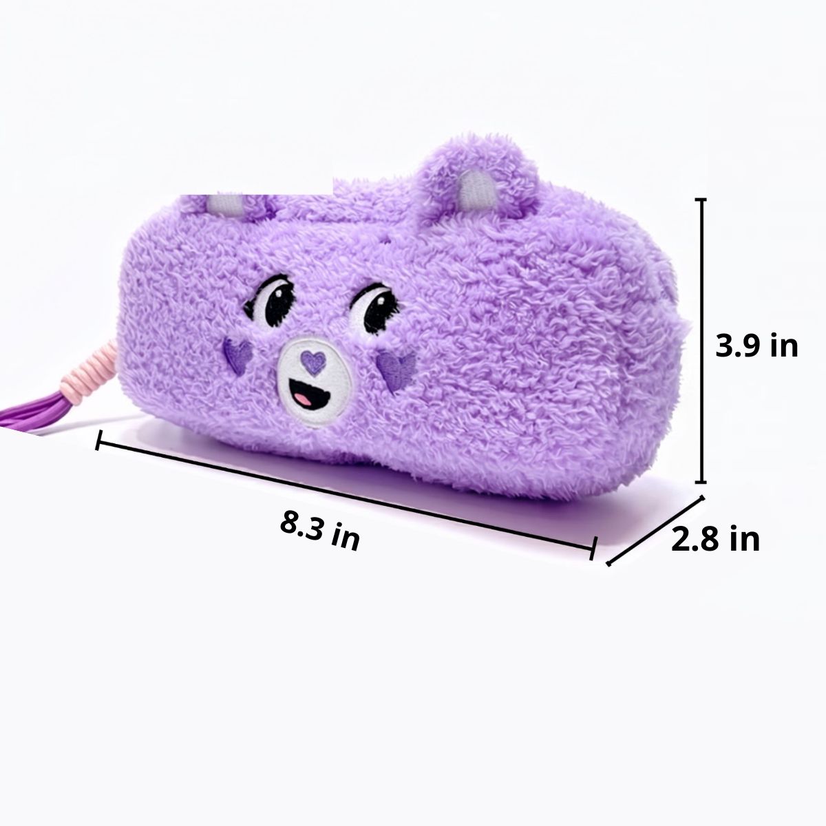Bear Plush Pencil Case | Ultra-Soft Teddy Design | Large Capacity | Kawaii School Accessory