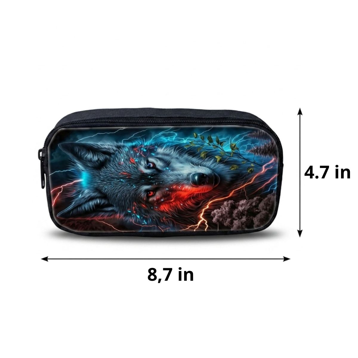 Wolf Backpack Set | 3-Piece School Bag Set | Durable Polyester