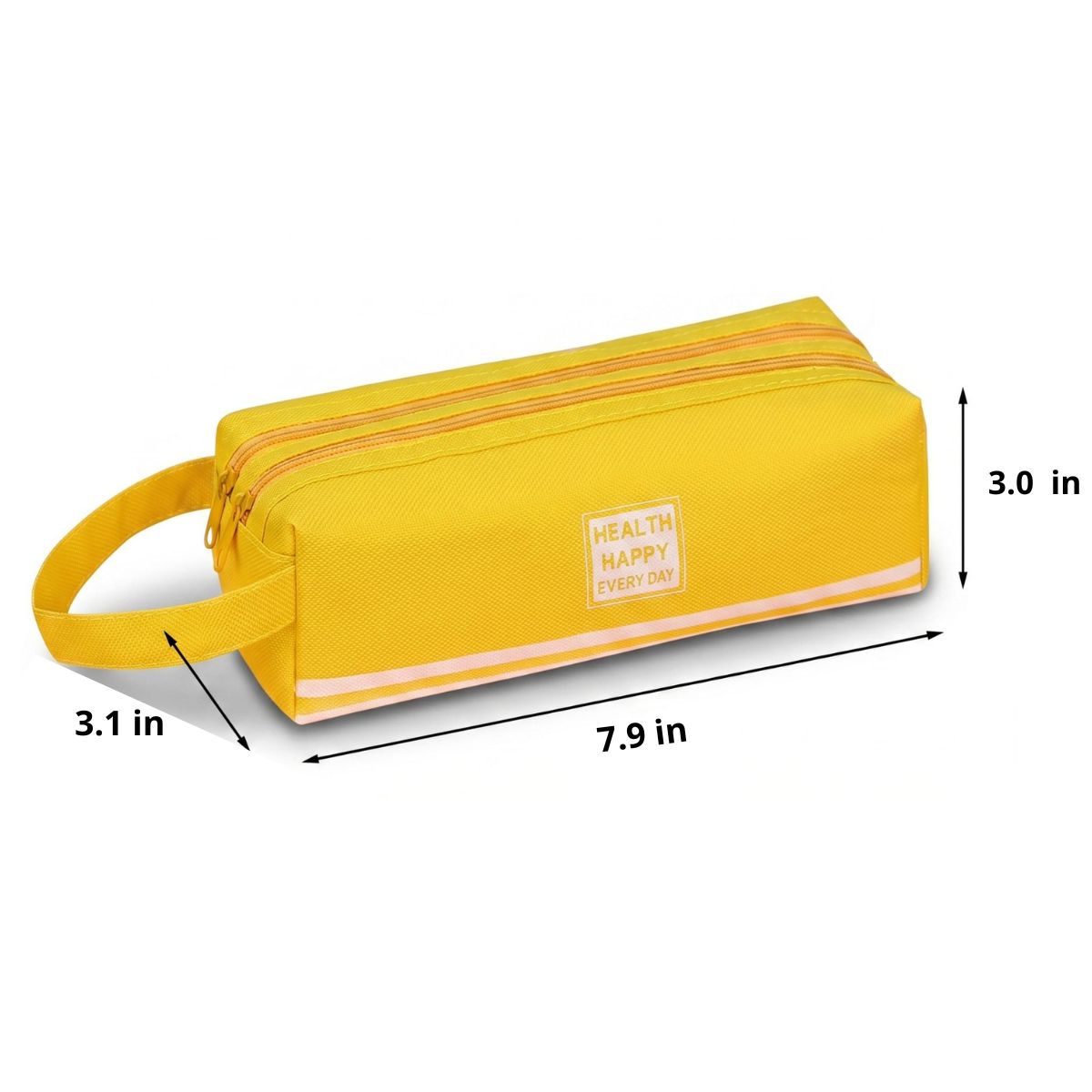 Double Compartment School Pencil Case | Large Capacity | Durable Oxford Fabric