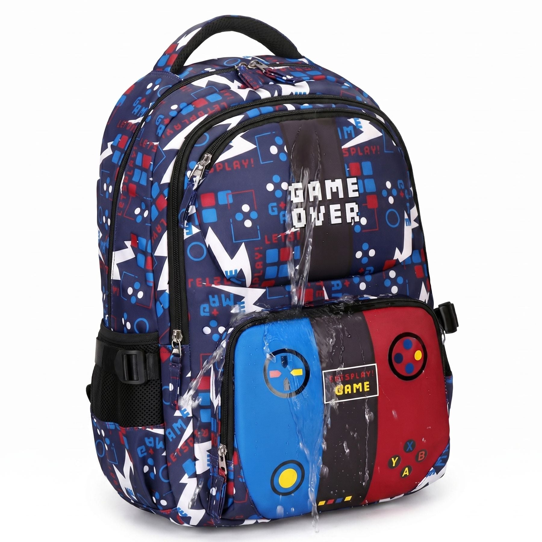 Sac scolaire gaming pour garçon | Trousse assortie | Tissu Oxford résistant | Grande capacité