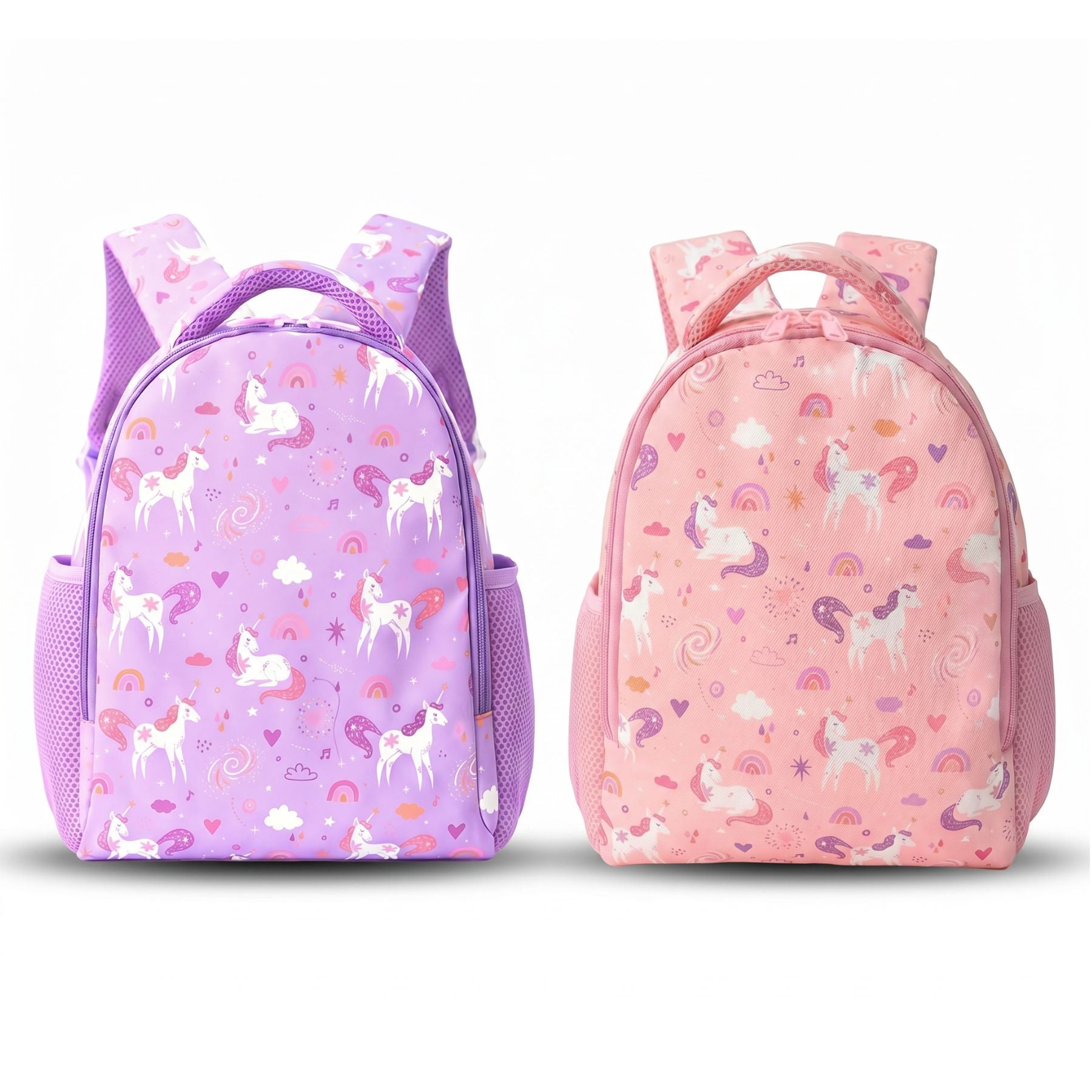 Sac scolaire licorne pour fille | Bretelles confortables | Polyester résistant