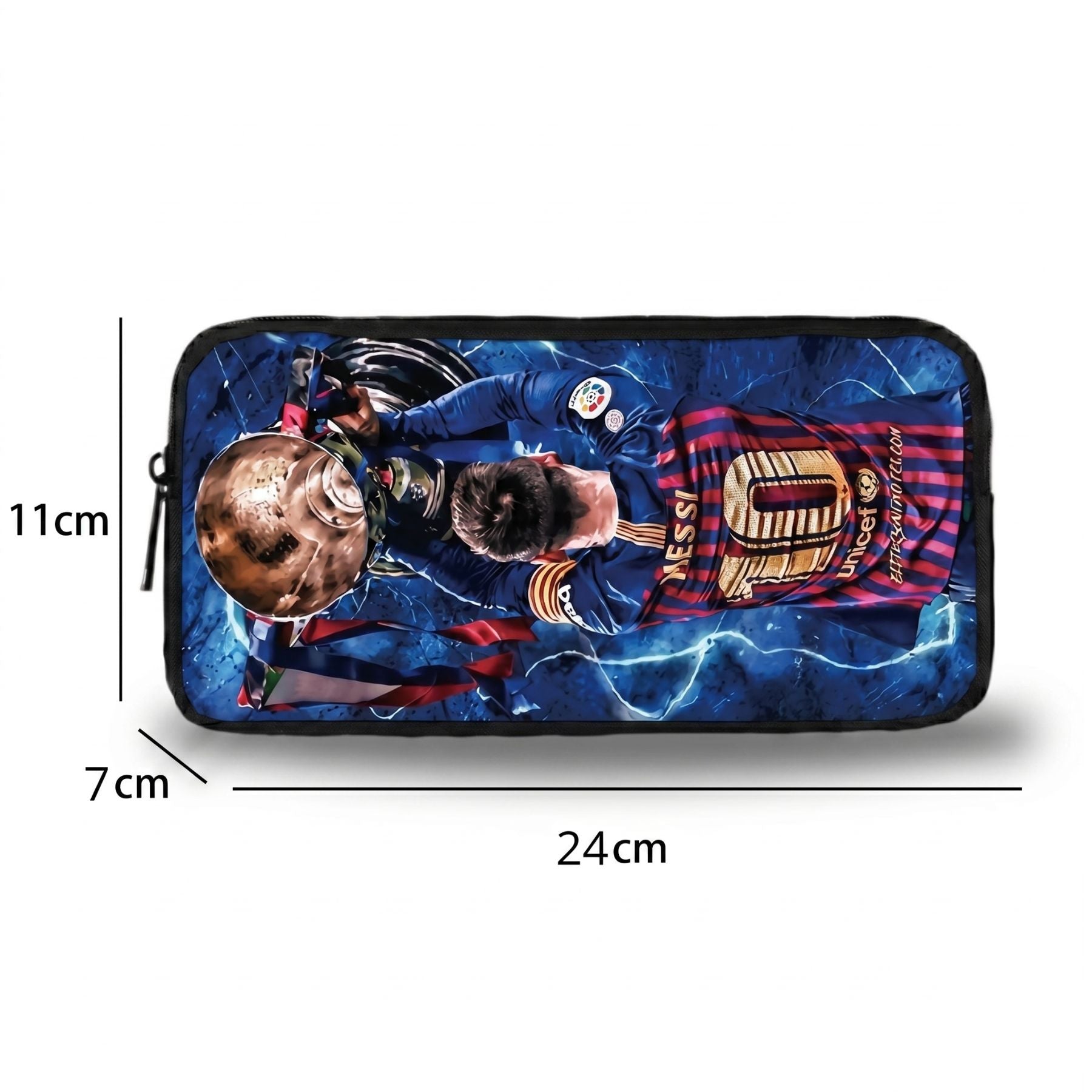 Sac à dos Messi | Ensemble 3 pièces (sac + bandoulière + trousse) | Tissu Oxford résistant