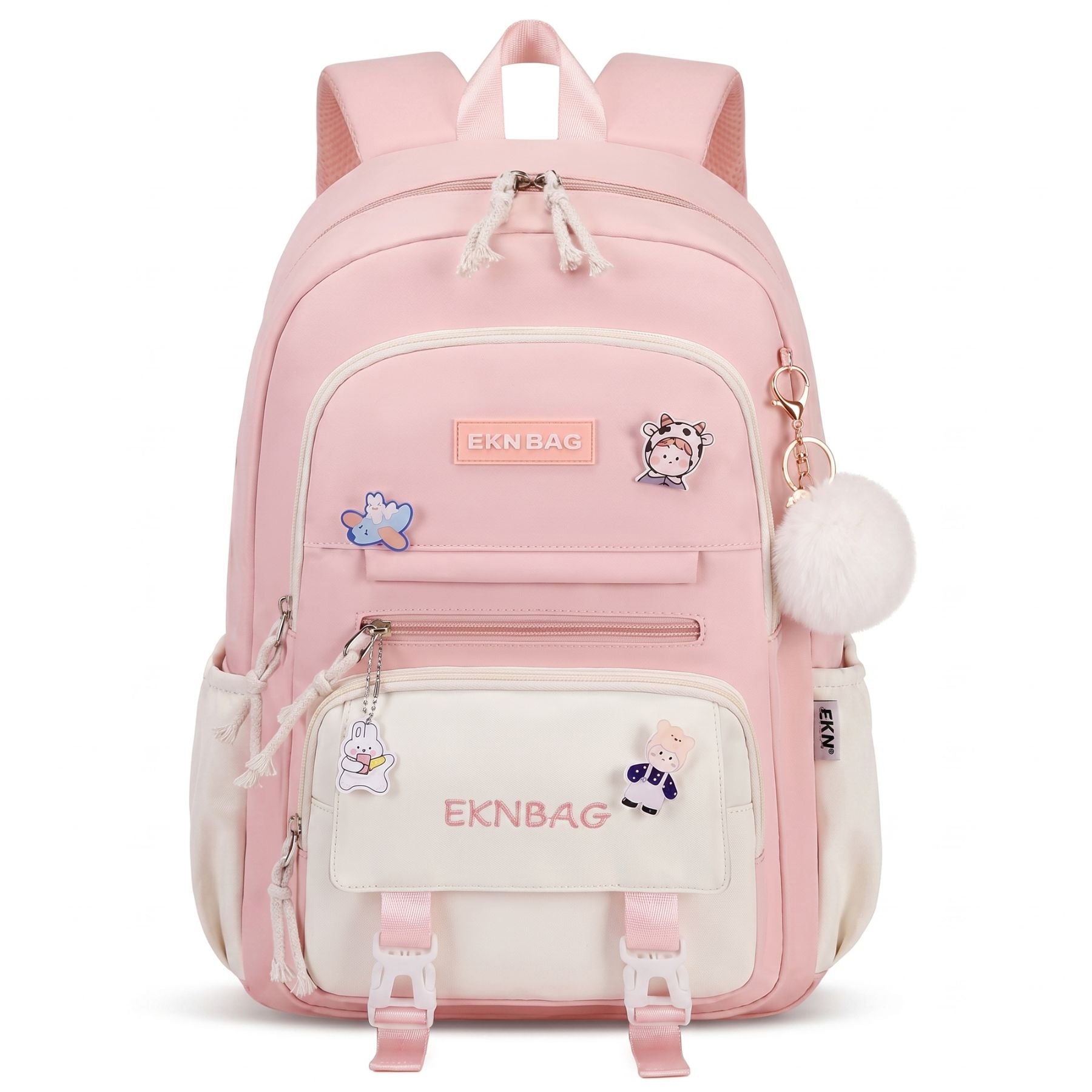 Sac scolaire Princesse Pastel | Compartiments multiples | Oxford résistant | Style kawaii