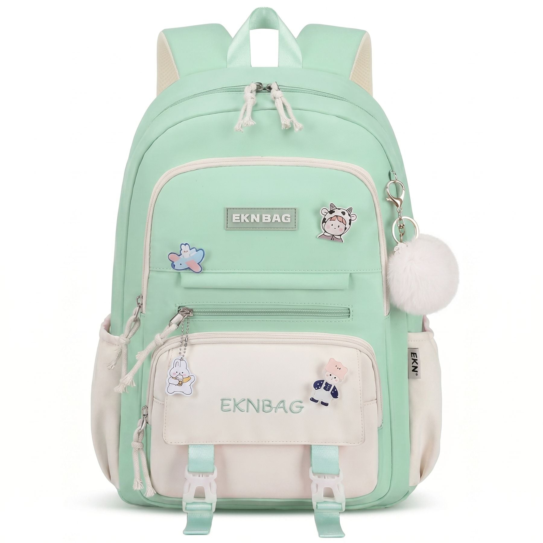 Sac scolaire Princesse Pastel | Compartiments multiples | Oxford résistant | Style kawaii