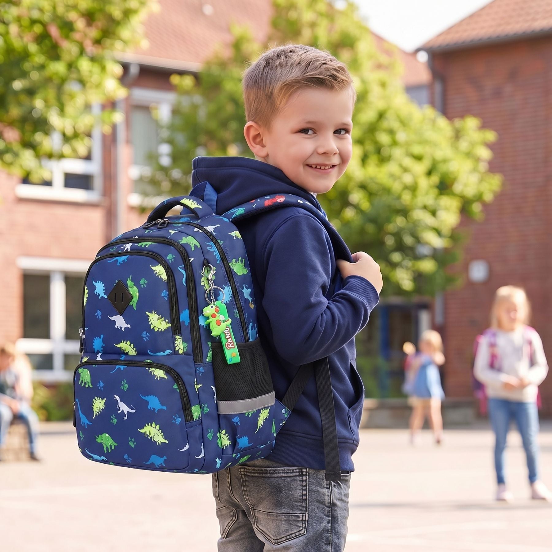 Sac à dos Tyrannosaure | Grande capacité | Oxford résistant | Multi-rangements