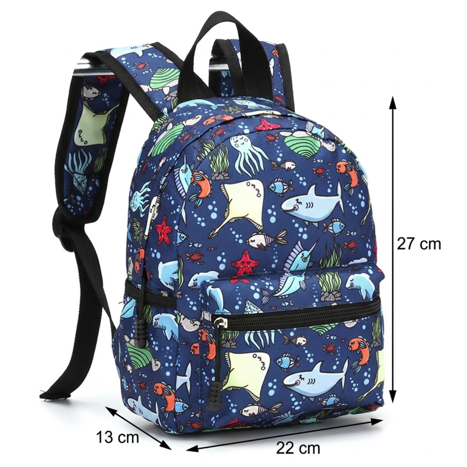 Sac à dos animaux marins | Tissu Oxford résistant | Léger et pratique | Port confortable