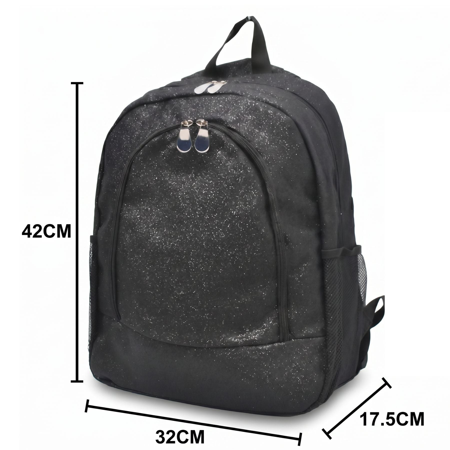 Sac à dos brillant | Polyester résistant | Multiples rangements | Style tendance