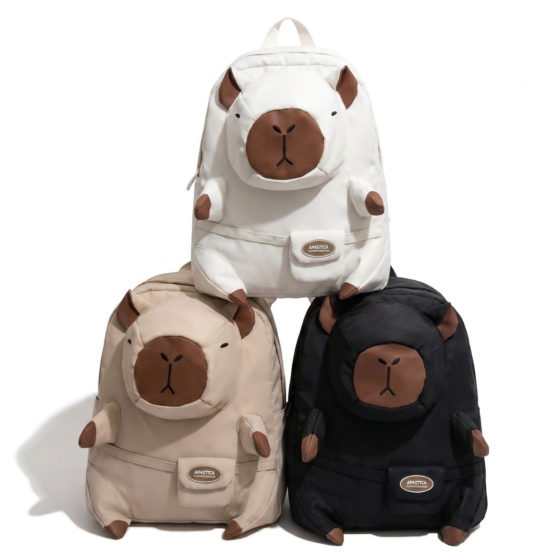 Sac à dos capybara kawaii | Grande capacité | Nylon léger et confortable