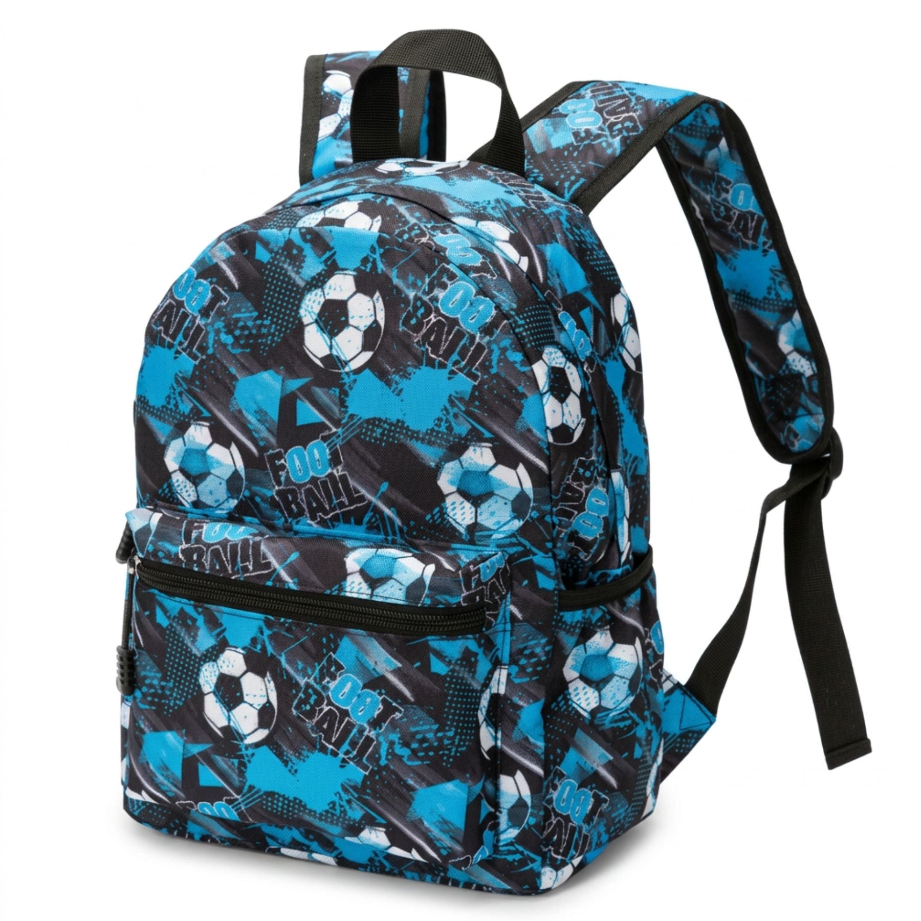 Sac à dos football bleu | Tissu Oxford résistant | Léger et pratique | Port confortable