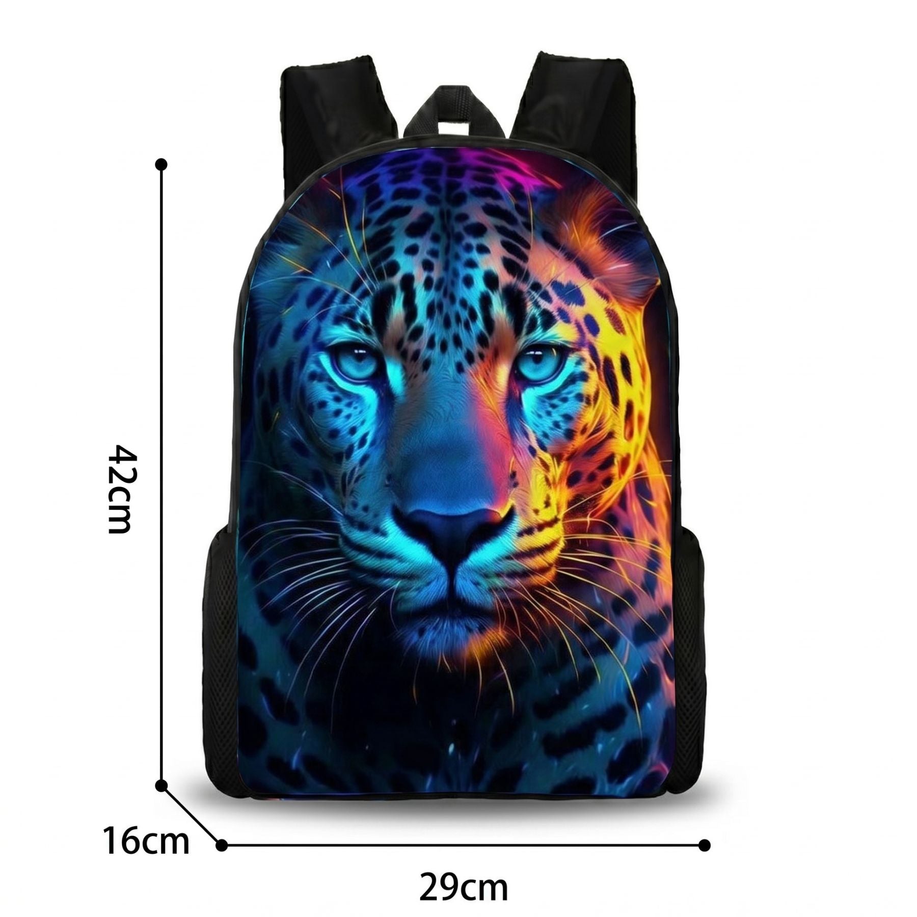 Sac à dos léopard pour enfant | Ensemble 3 pièces (sac + lunch bag + trousse) | Oxford résistant