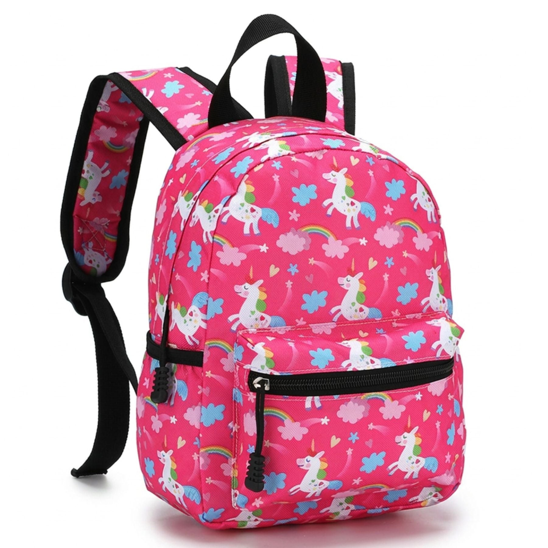 Sac à dos licorne rose vif | Tissu Oxford résistant | Port confortable