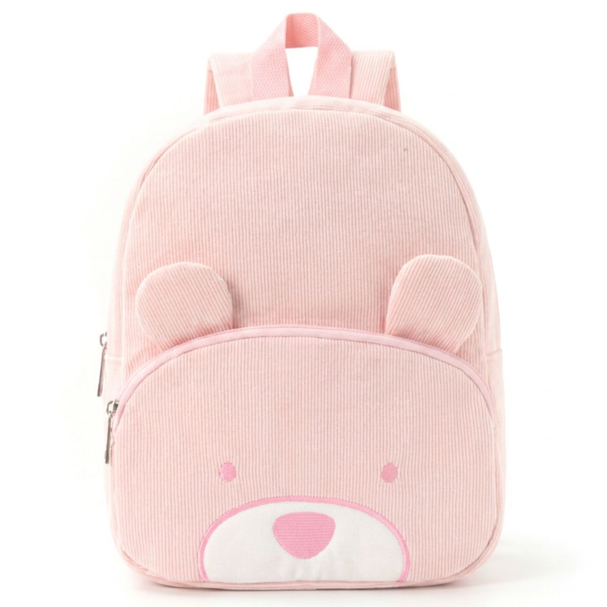 Sac à dos ourson maternelle | Compartiment zippé | Velours anti-usure