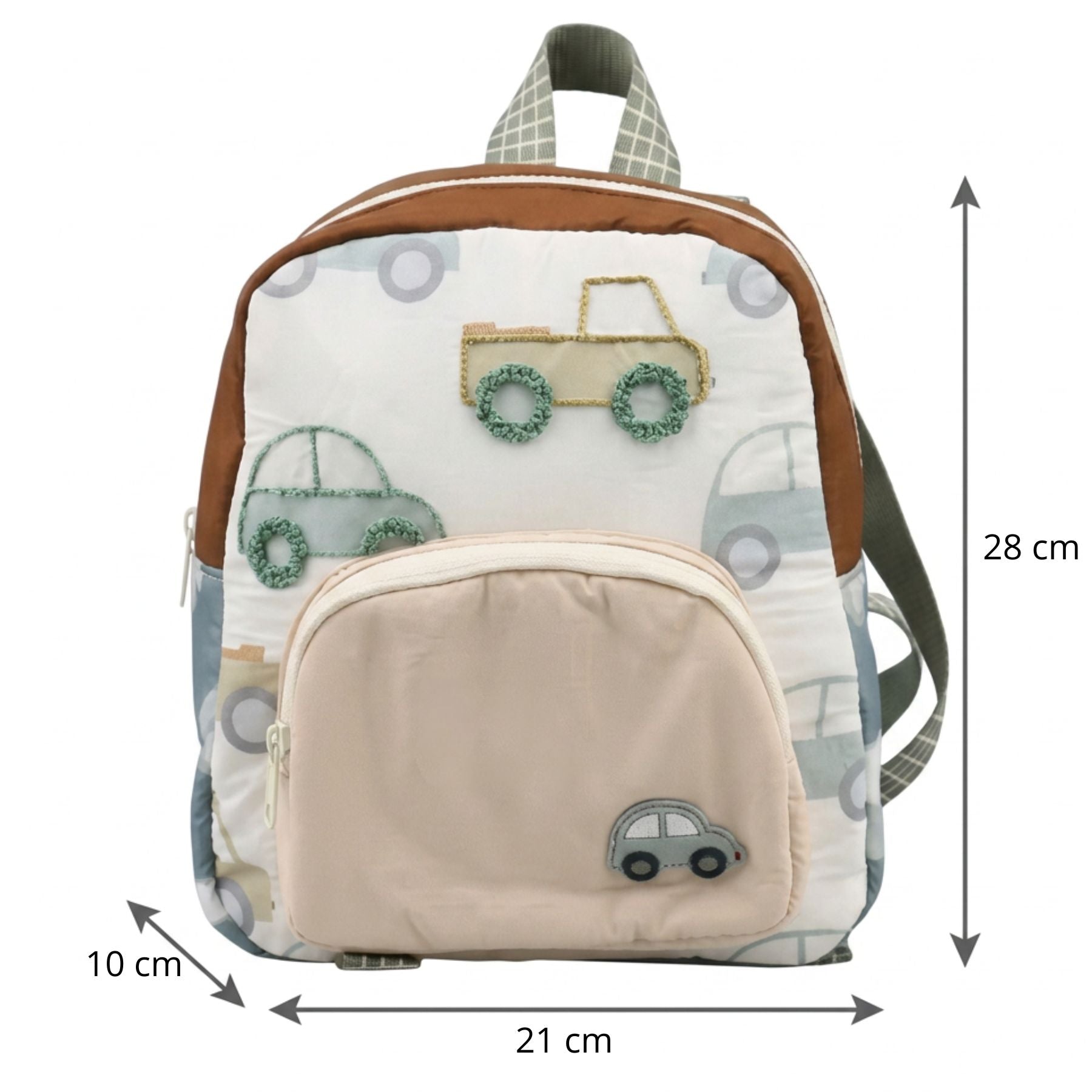 Sac à dos personnalisé voiture | Broderie prénom | Nylon résistant | Confort au quotidien