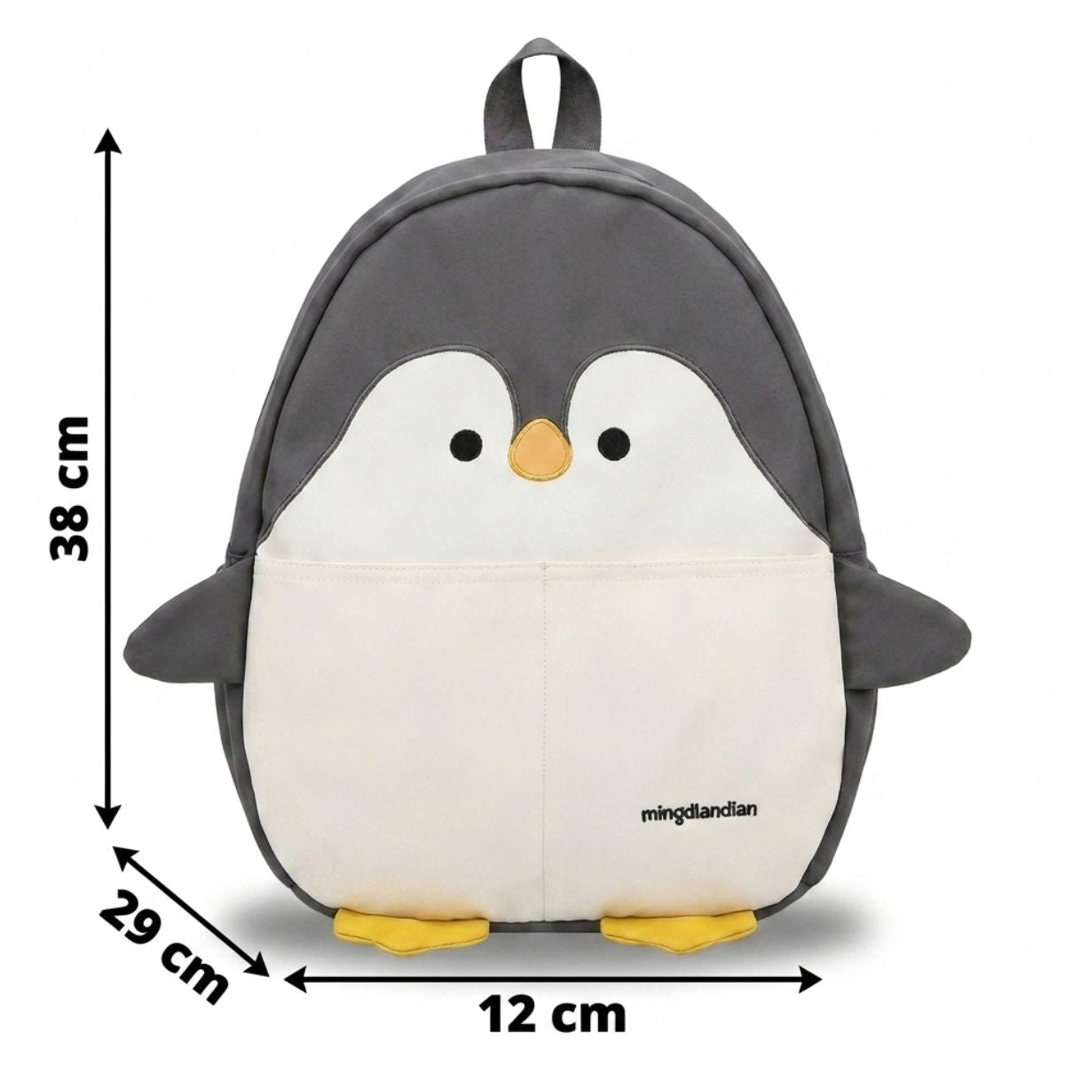 Sac à dos pingouin en nylon | Style cartoon kawaii | Bretelles confortables | Usage quotidien