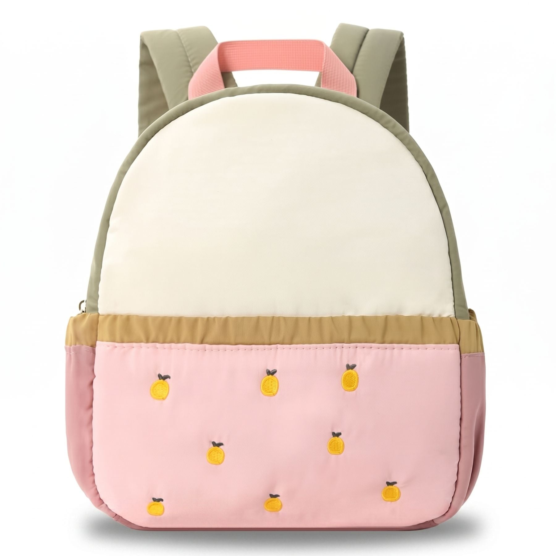 Sac à dos pommes brodées pour maternelle | Polyester résistant | Style kawaii