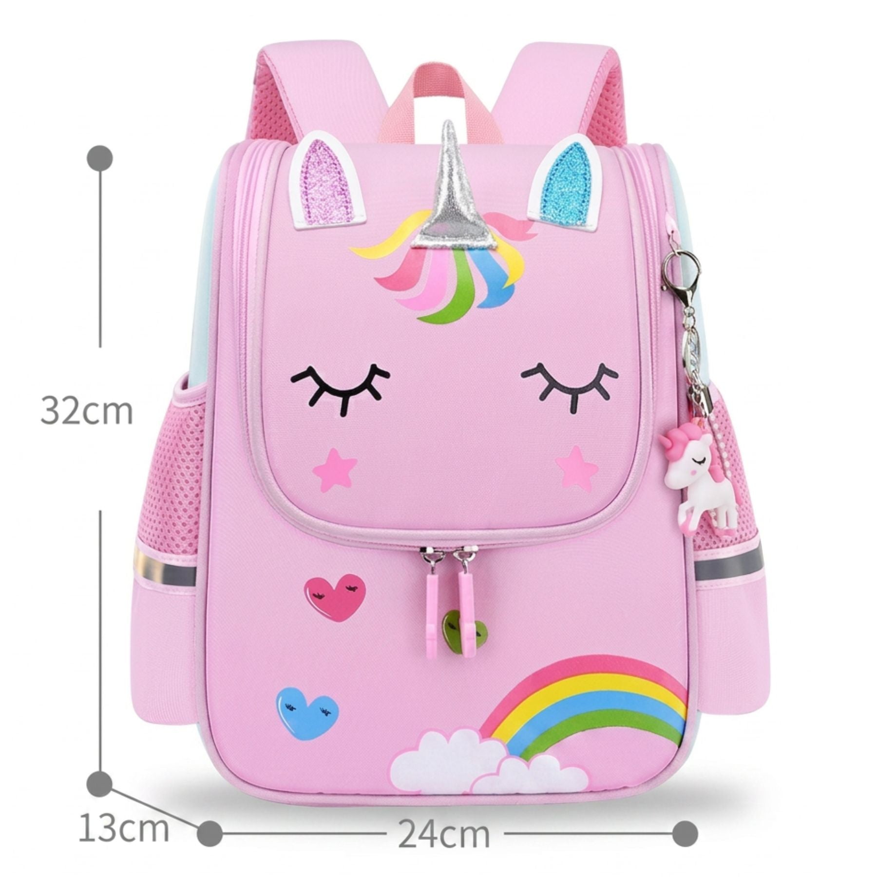 Sac à dos pour enfant licorne pastel | Tissu Oxford résistant | Bretelles respirantes