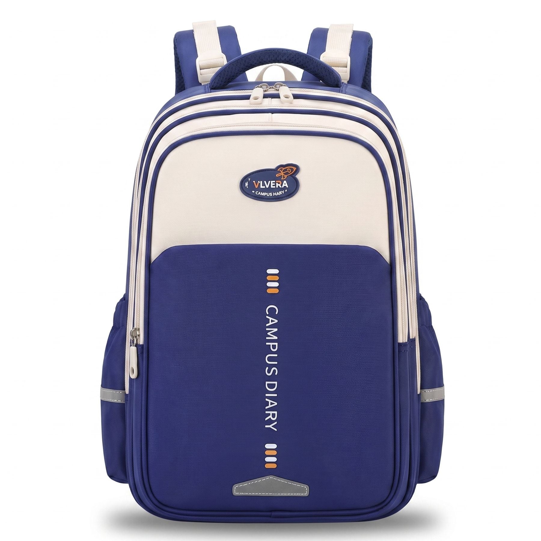 Sac à dos scolaire bleu | Grande capacité | Tissu Oxford résistant | Port confortable