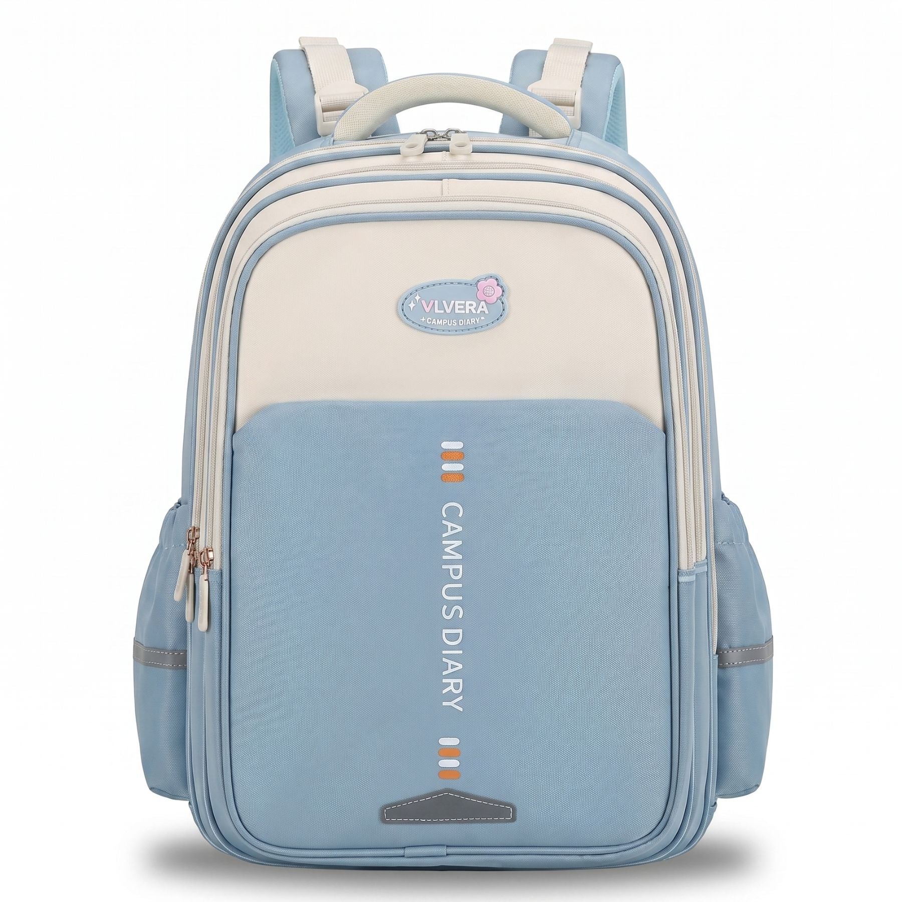 Sac à dos scolaire bleu ciel | Grande capacité | Tissu Oxford résistant | Port confortable