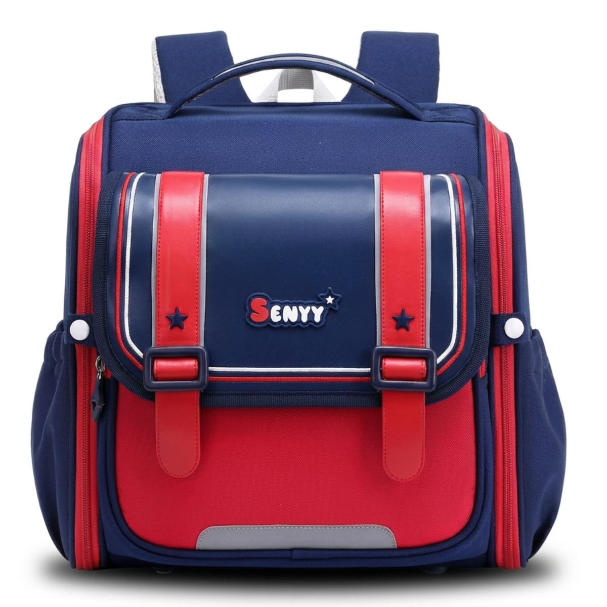 Sac à dos scolaire preppy | Compartiments spacieux | Oxford imperméable