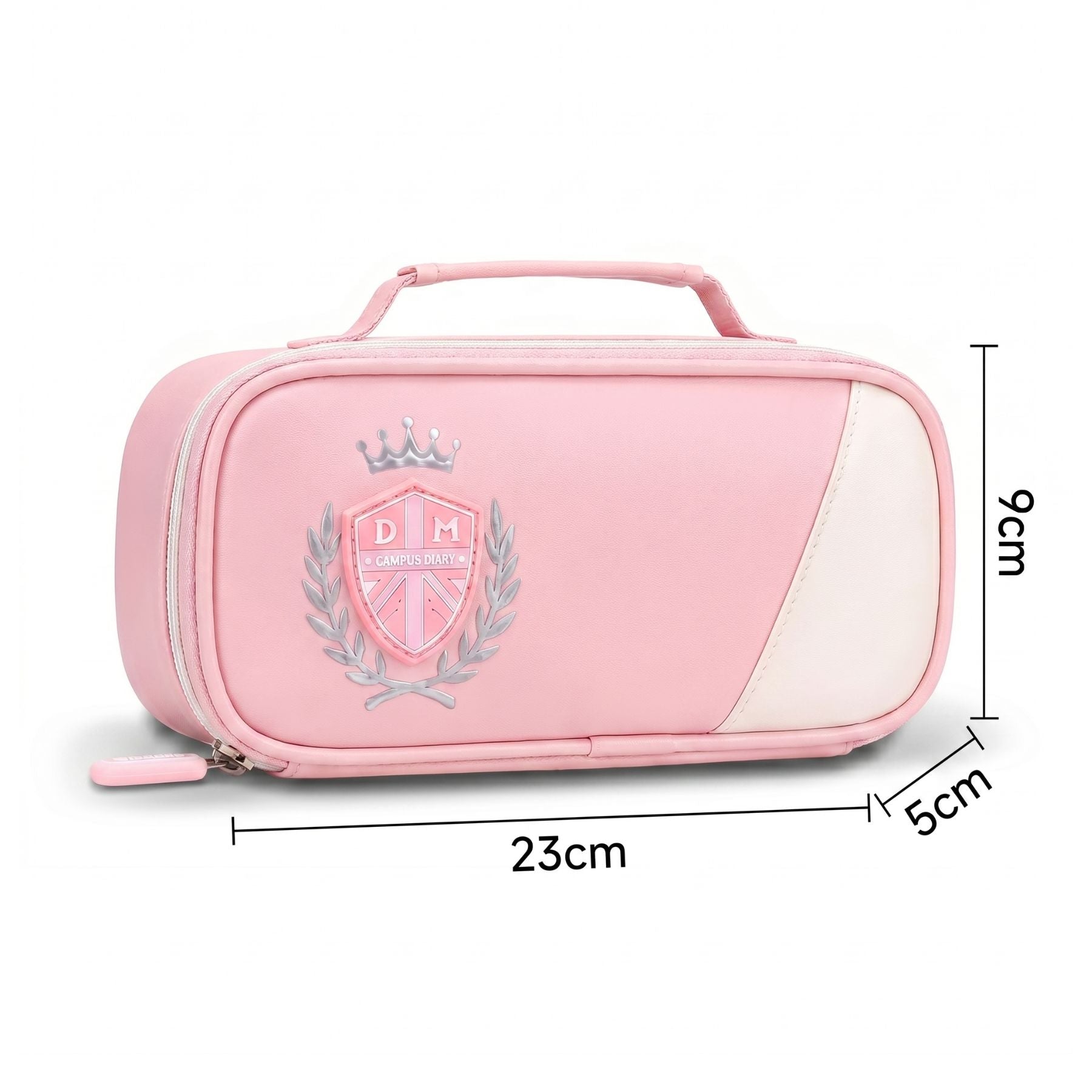 Sac à dos scolaire rose pour fille | Ensemble 3 pièces (sac + petit sac bandoulière + trousse) | Tissu Oxford résistant