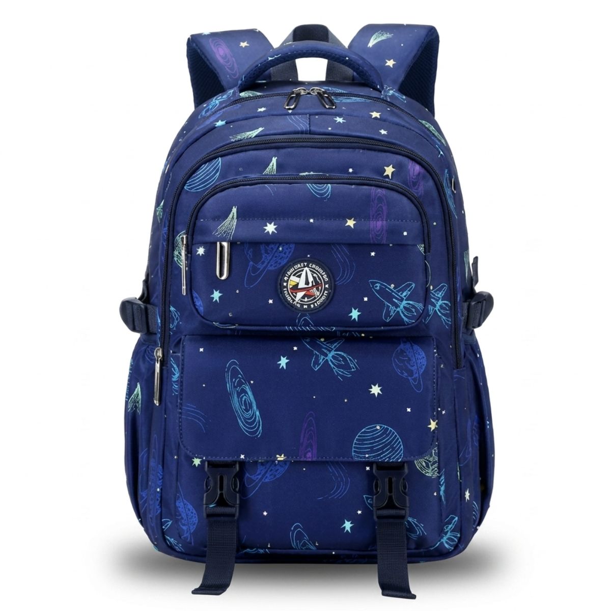 Sac à dos scolaire spatial | Multiples compartiments | Oxford imperméable