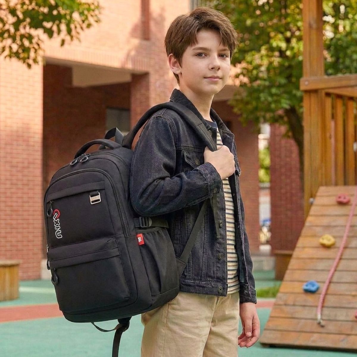 Sac à dos scolaire tendance | Multiples compartiments | Oxford anti-usure