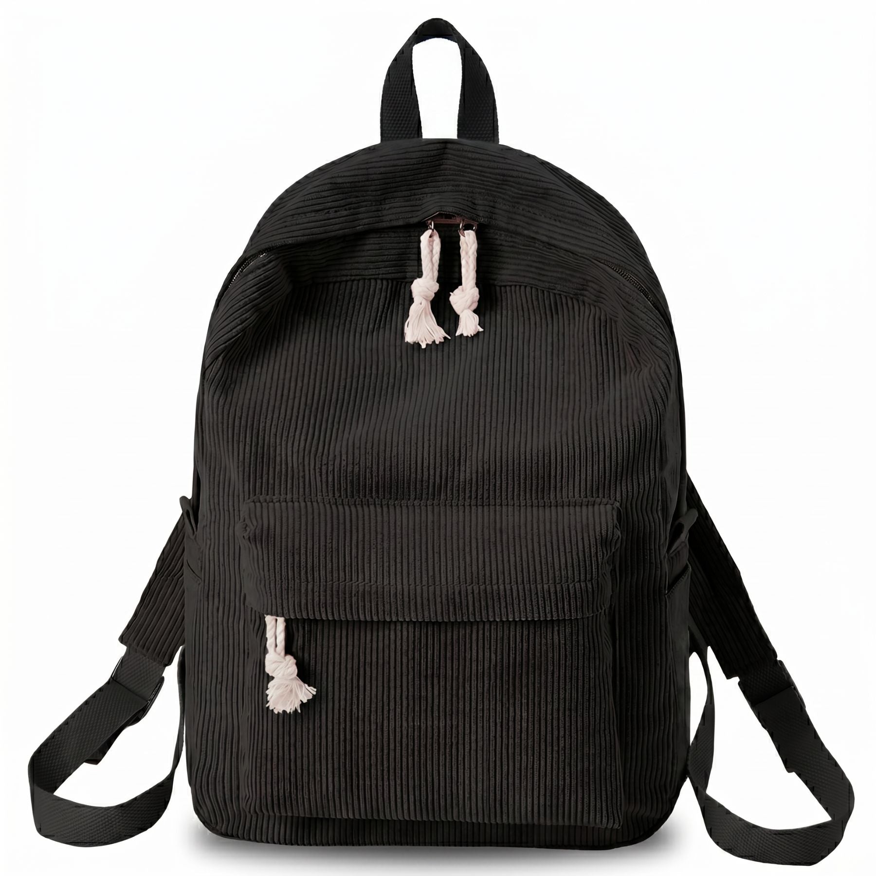 Sac à dos velours côtelé | Grande capacité | Multiples rangements | Style décontracté