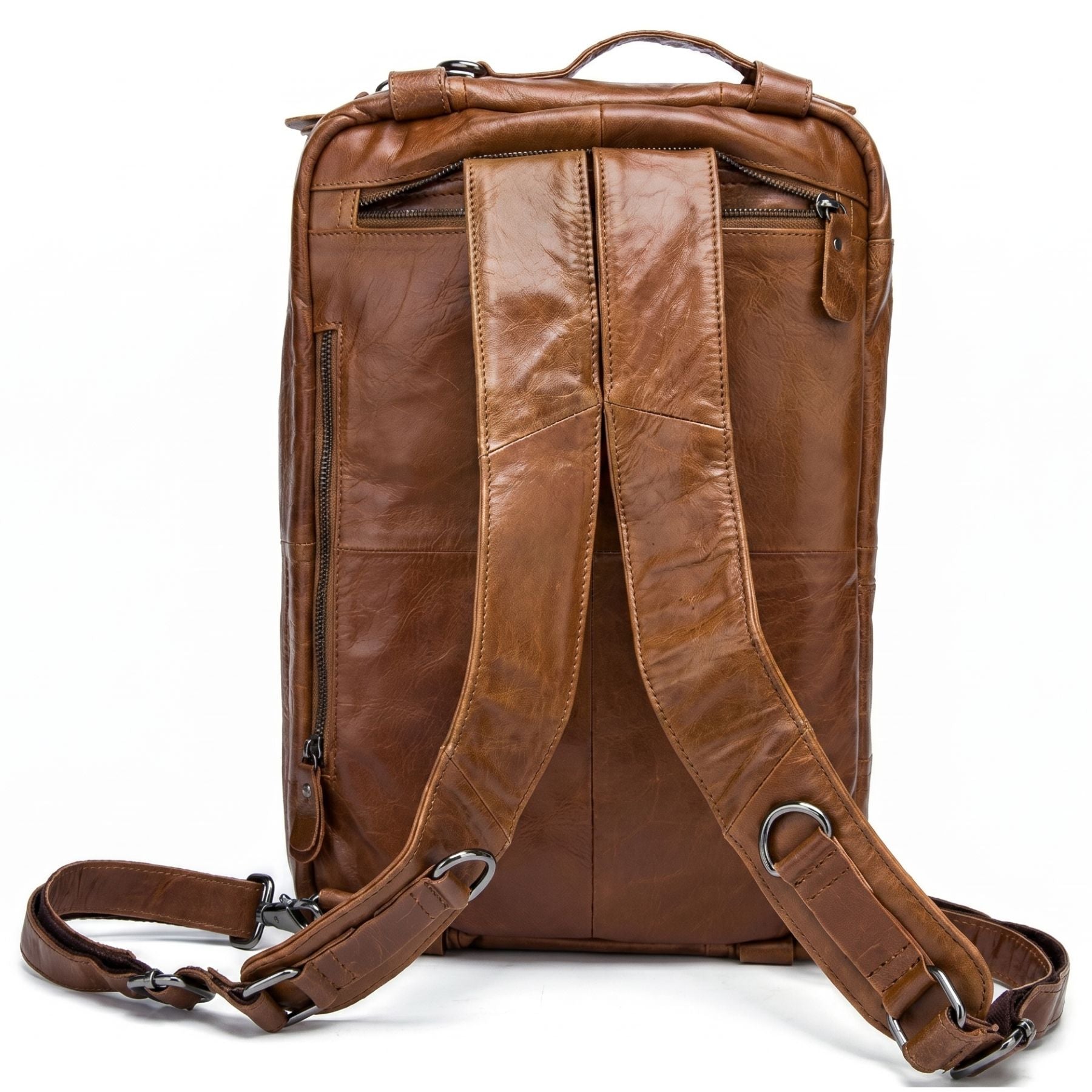 Sac business convertible pour homme | Multifonction (Porté à la main, au dos et à l'épaule) | Cuir résistant