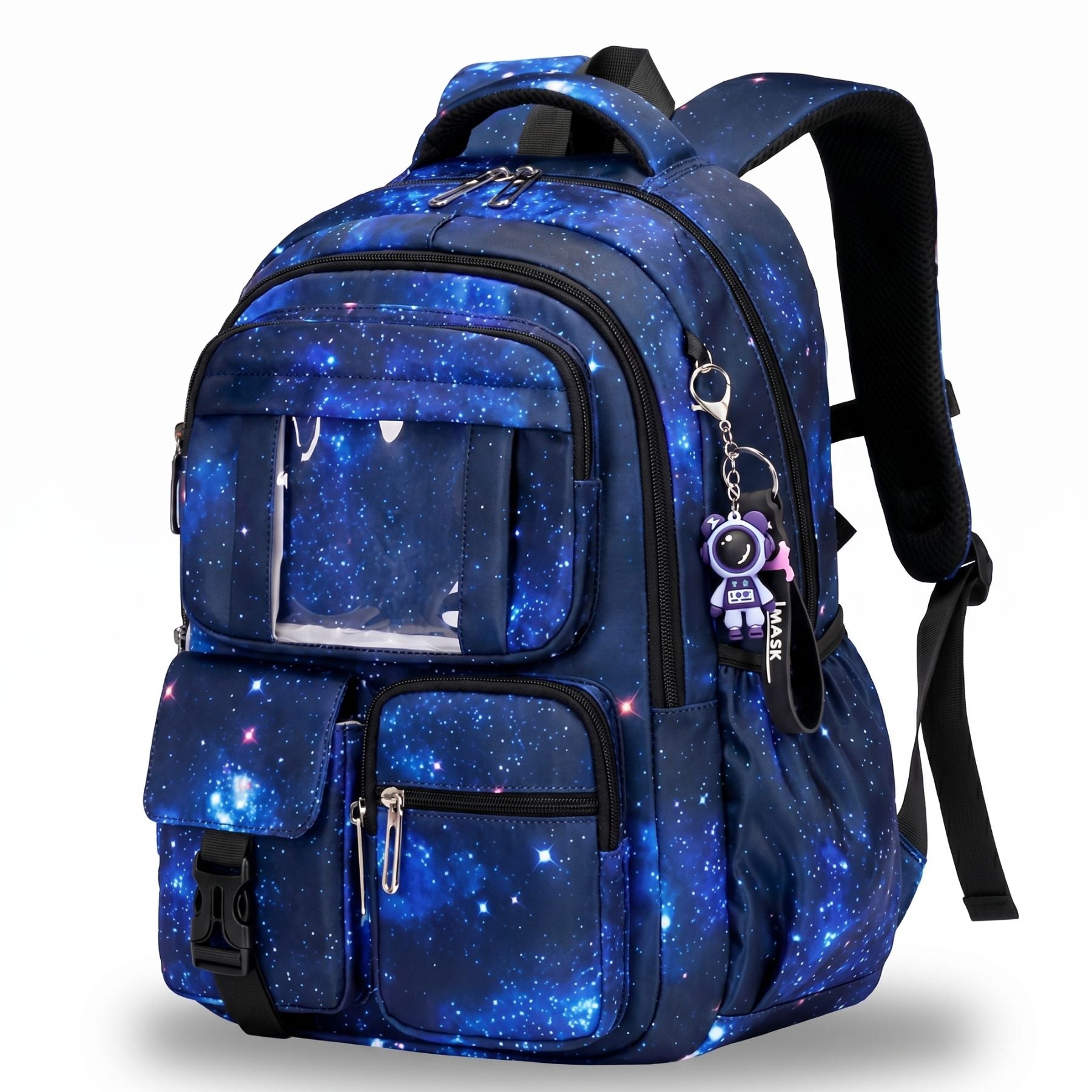 Sac scolaire Galaxie Brillante | Grande capacité | Oxford résistant | Style spatial