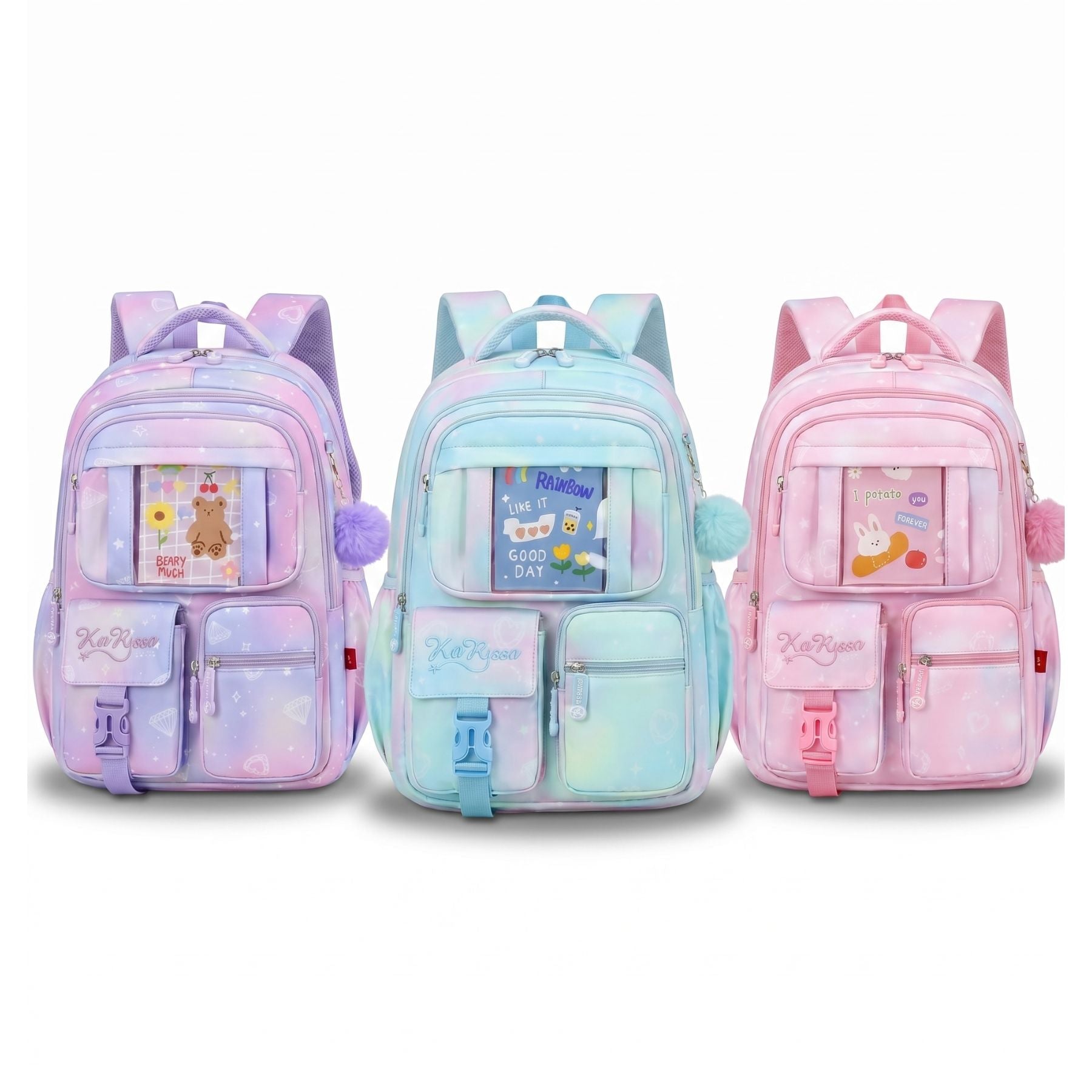 Sac scolaire Princesse Effet Brillant | Grande capacité | Oxford résistant | Style kawaii