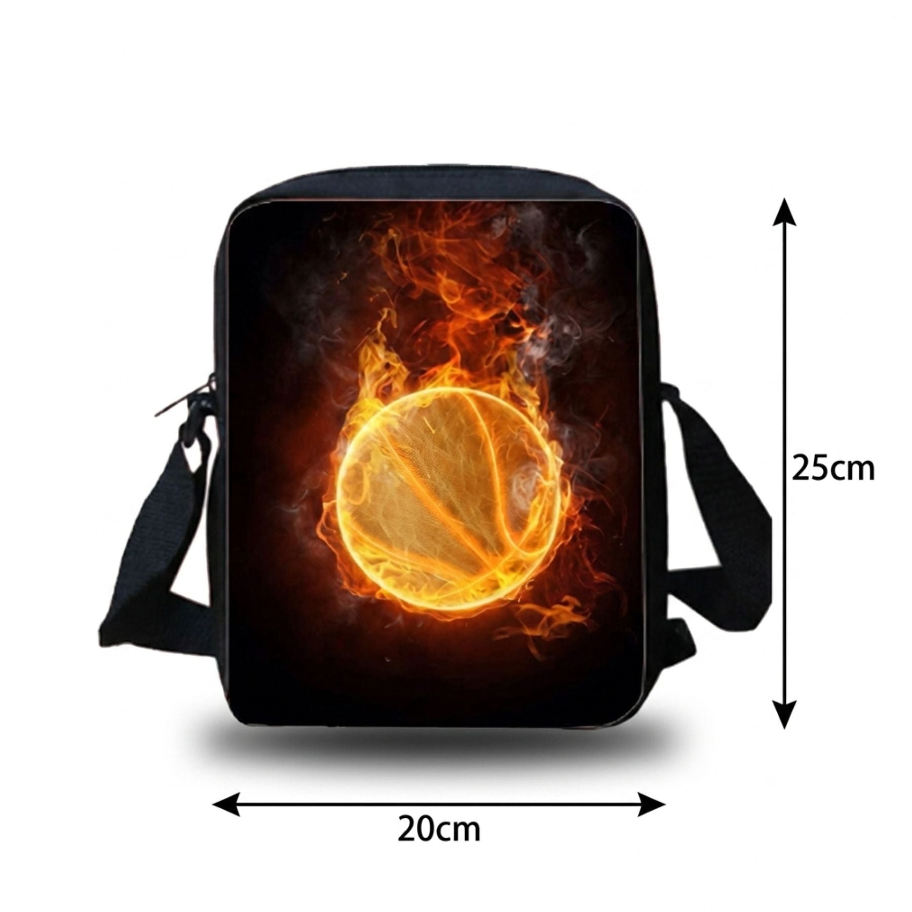 Sac scolaire basketball | Kit 3 pièces (Sac à Dos + Bandoulière + Trousse)| Tissu Oxford résistant