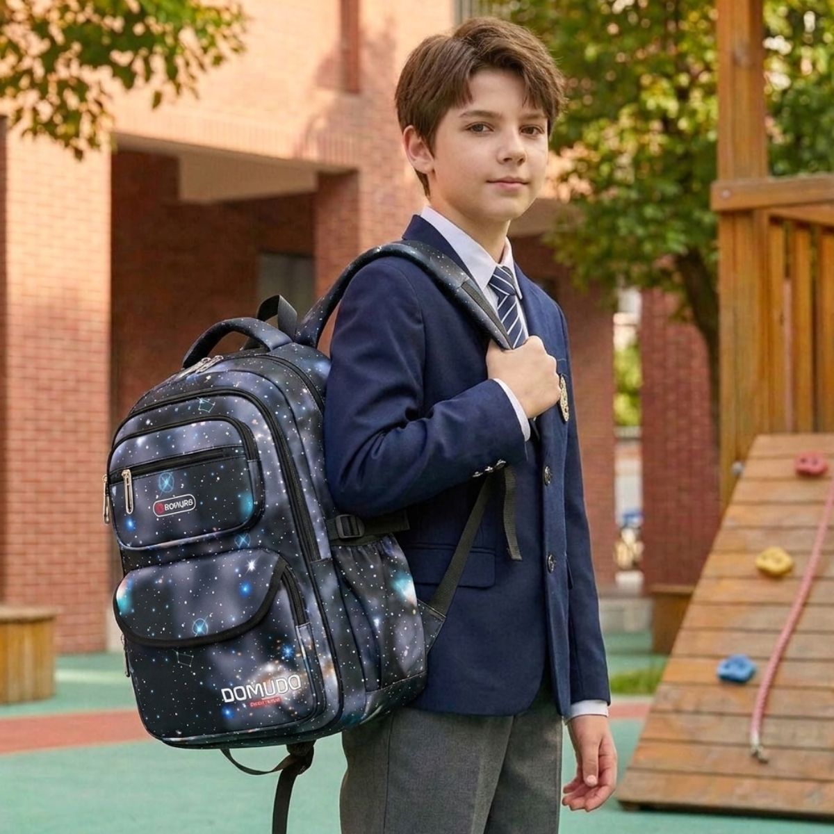 Sac scolaire ciel étoilé | Oxford imperméable | Grande capacité | Confort quotidien