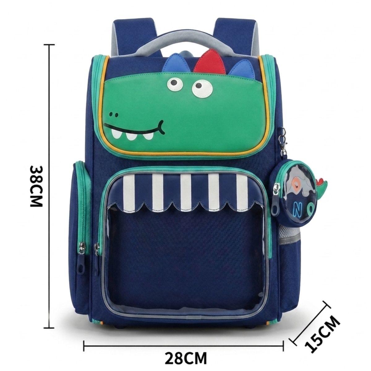 Sac scolaire dinosaure | Oxford résistant | Grande capacité | Confort quotidien