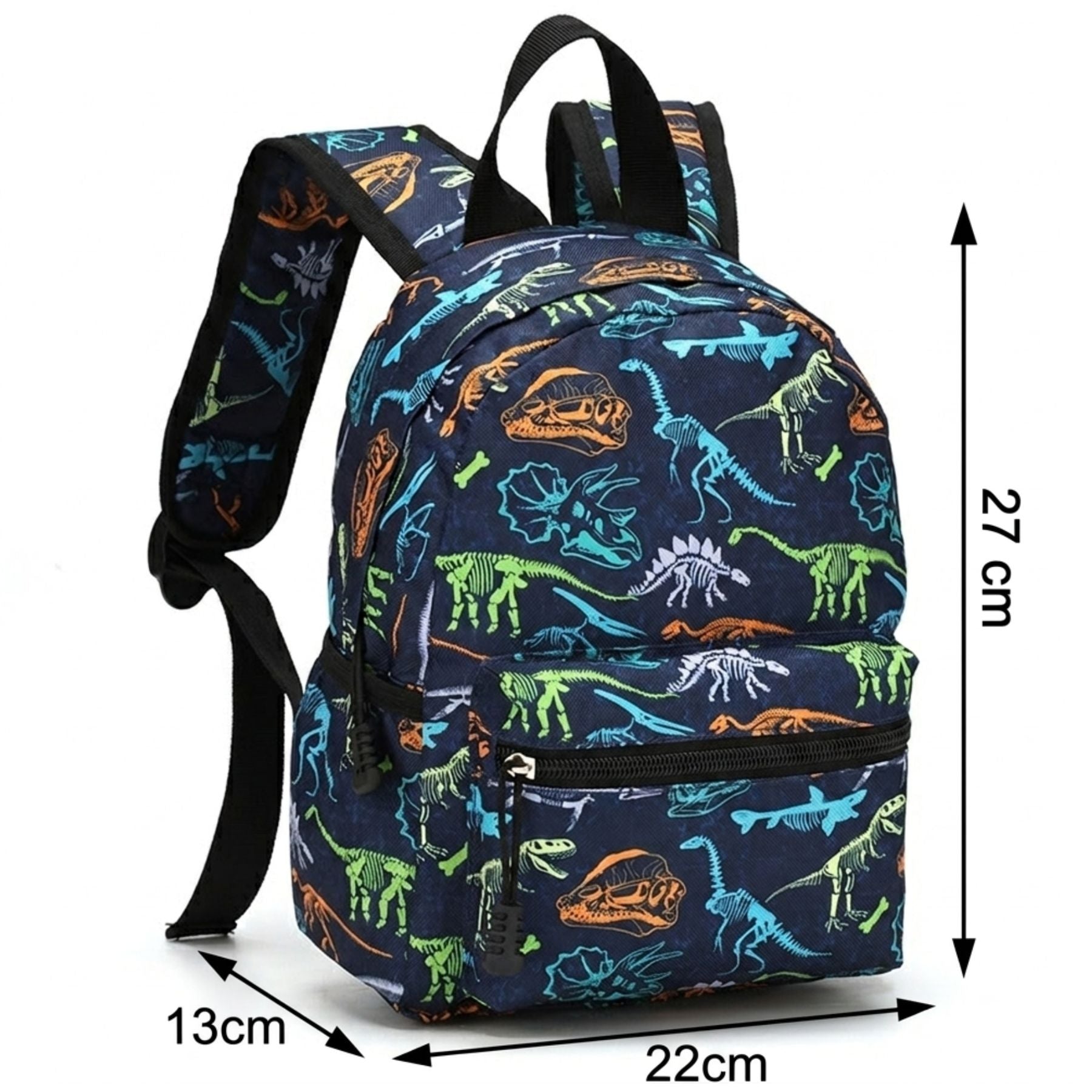 Sac scolaire dinosaures | Tissu Oxford résistant | Port confortable