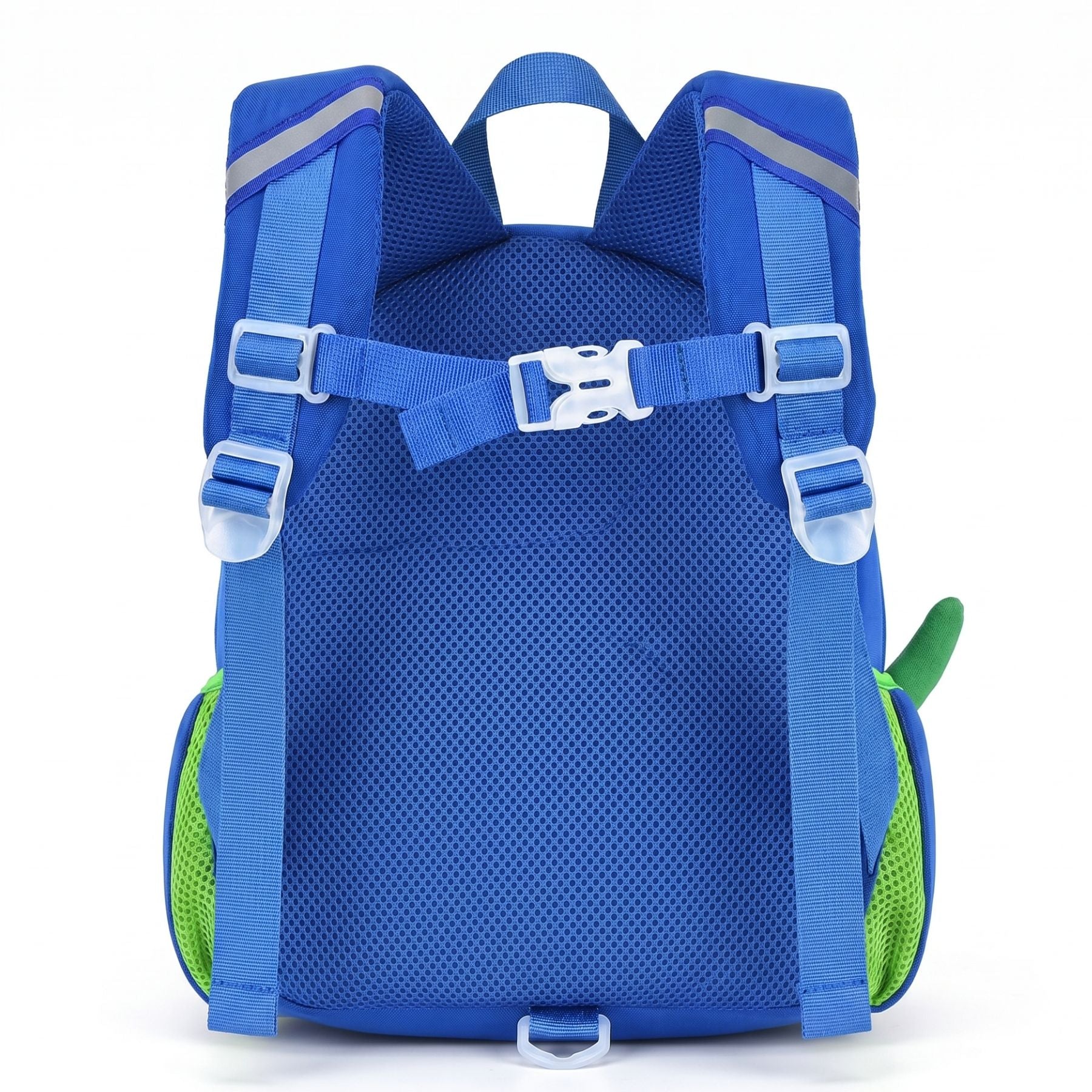 Sac scolaire dinosaure vert | Poches latérales filet | Tissu néoprène léger | Idéal maternelle