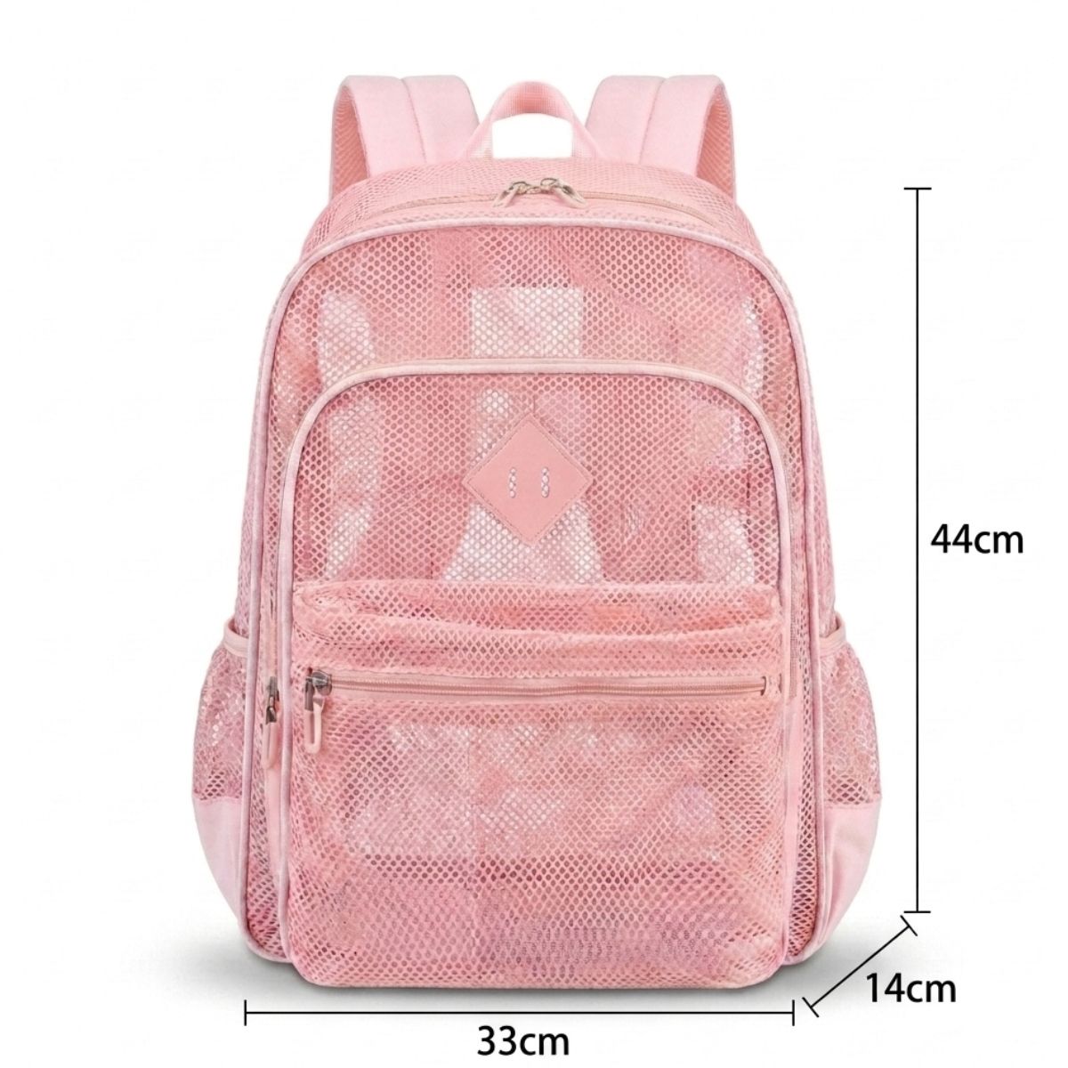 Sac scolaire filet unisexe | Multiples compartiments | Polyester léger