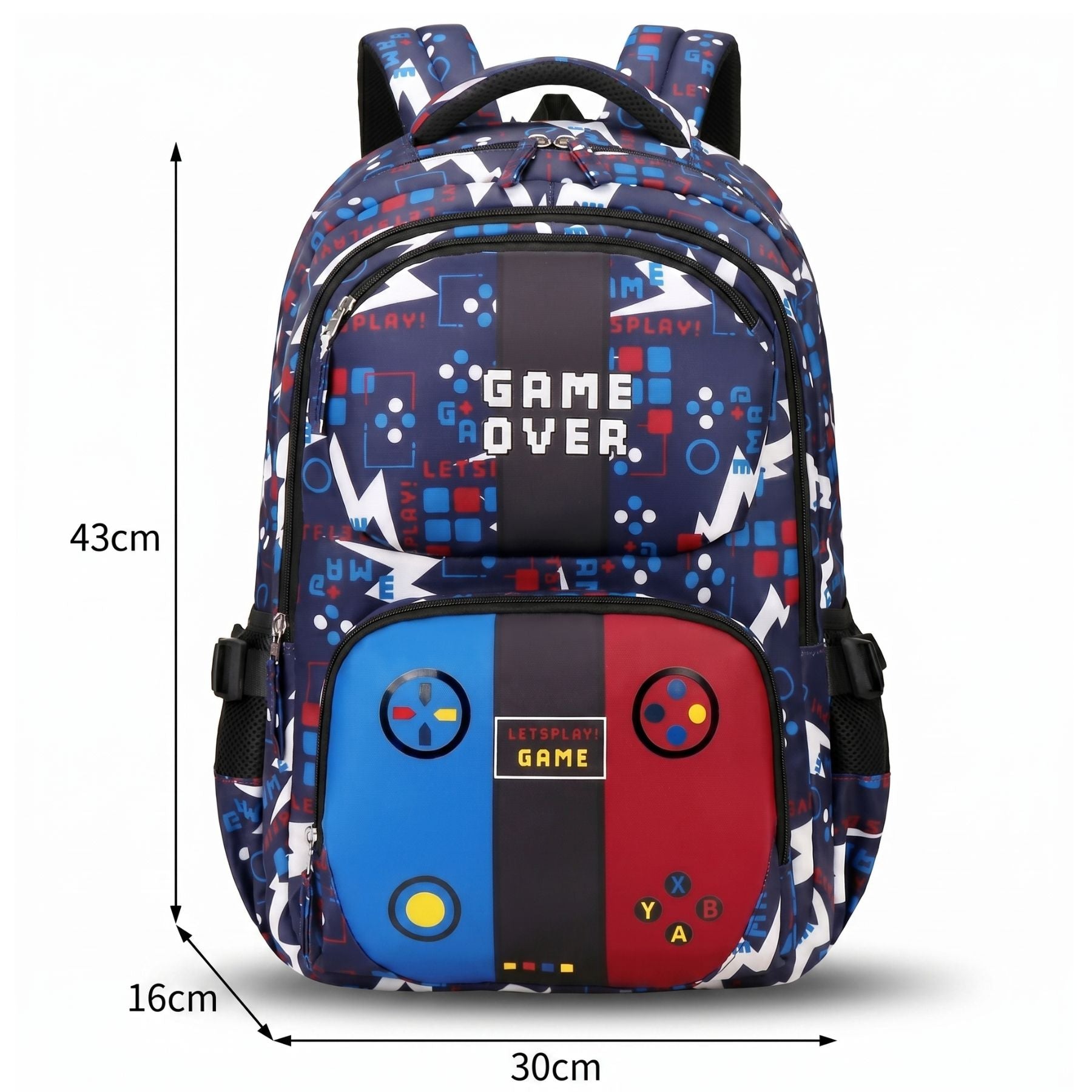 Sac scolaire gaming pour garçon | Trousse assortie | Tissu Oxford résistant | Grande capacité
