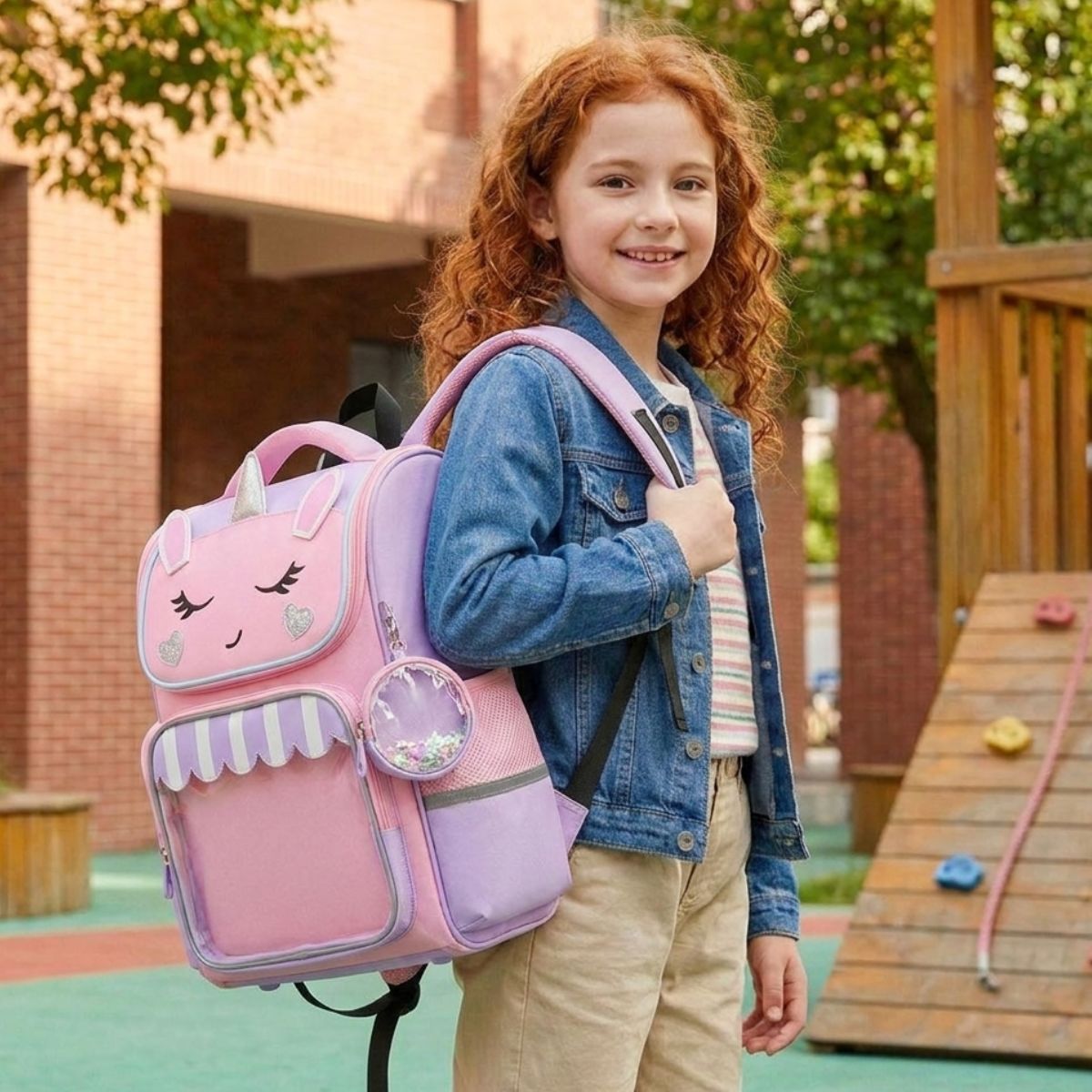 Sac scolaire licorne pour fille | Oxford résistant | Grande capacité | Confort quotidien